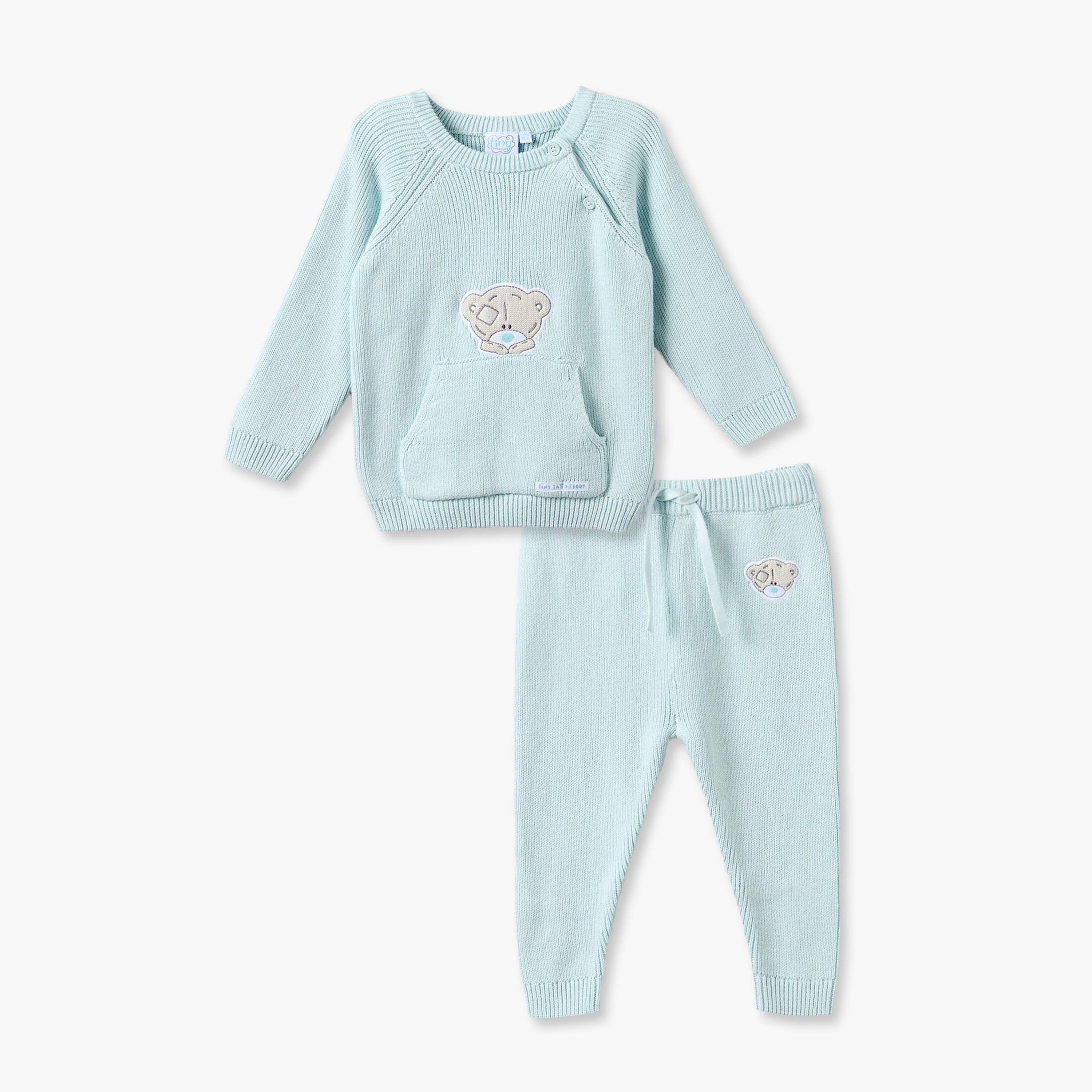 طقم كنزة بياقة مستديرة وأكمام طويلة وبنطلون بزينة دب من كارتي بلانش-baby-boys-clothing-winterwear-setsandcoords-image-2