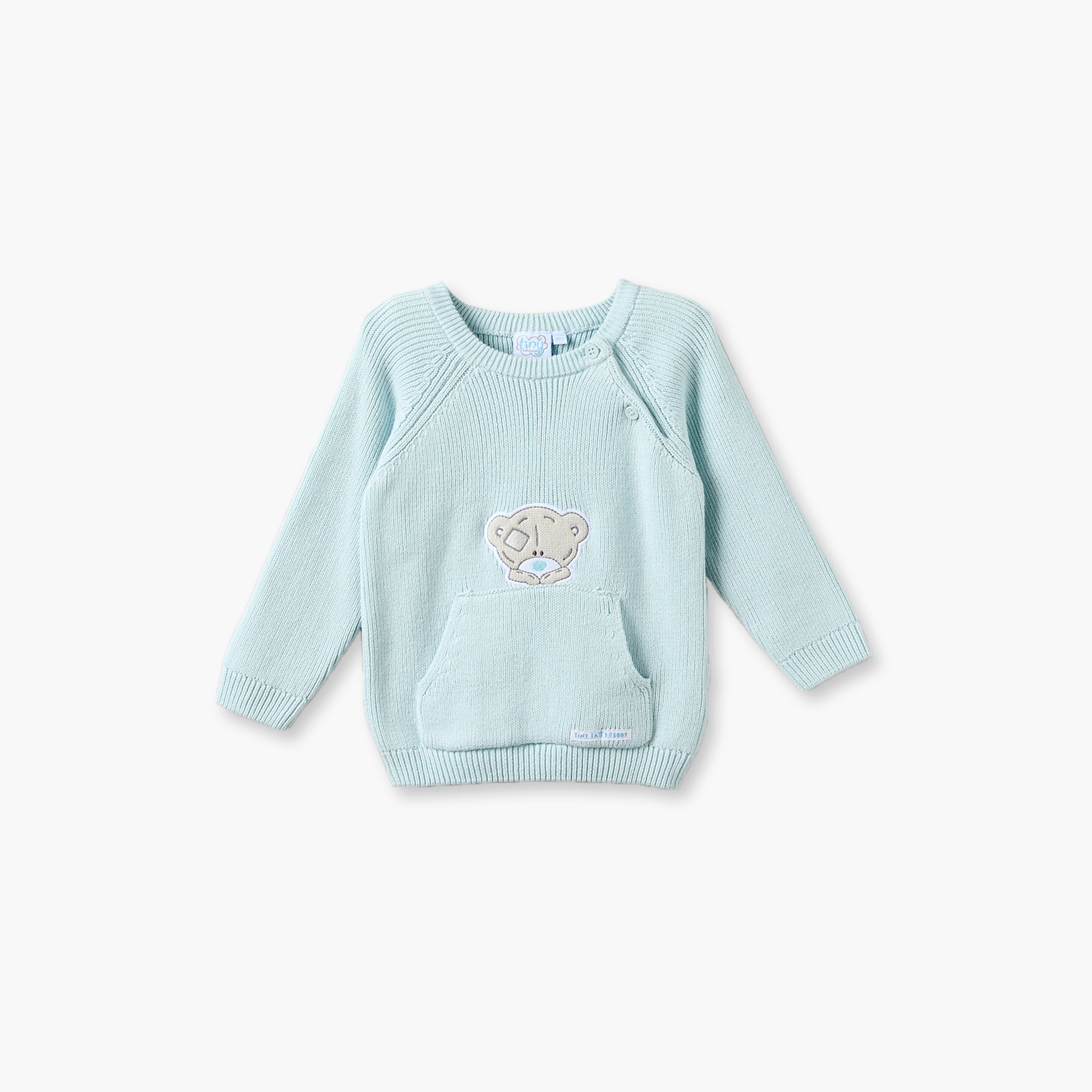 طقم كنزة بياقة مستديرة وأكمام طويلة وبنطلون بزينة دب من كارتي بلانش-baby-boys-clothing-winterwear-setsandcoords-image-3