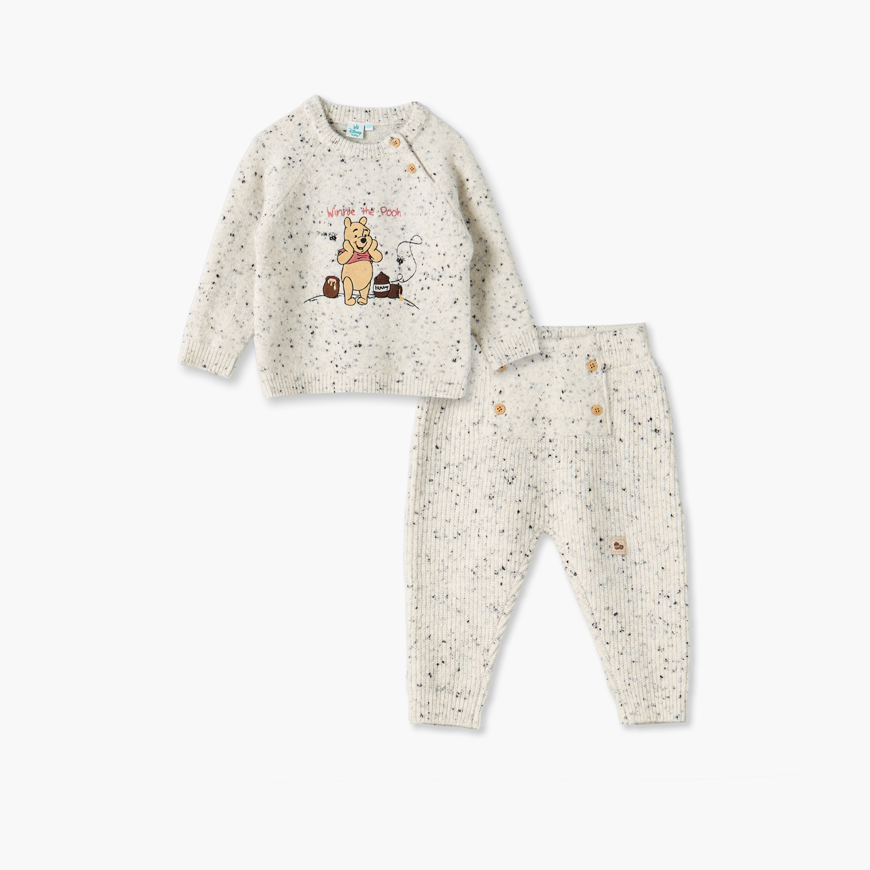 طقم كنزة بياقة ضيقة وأكمام طويلة وتطريز ويني ذا بوه مع بنطلون من ديزني-baby-boys-clothing-setsandcoords-image-2