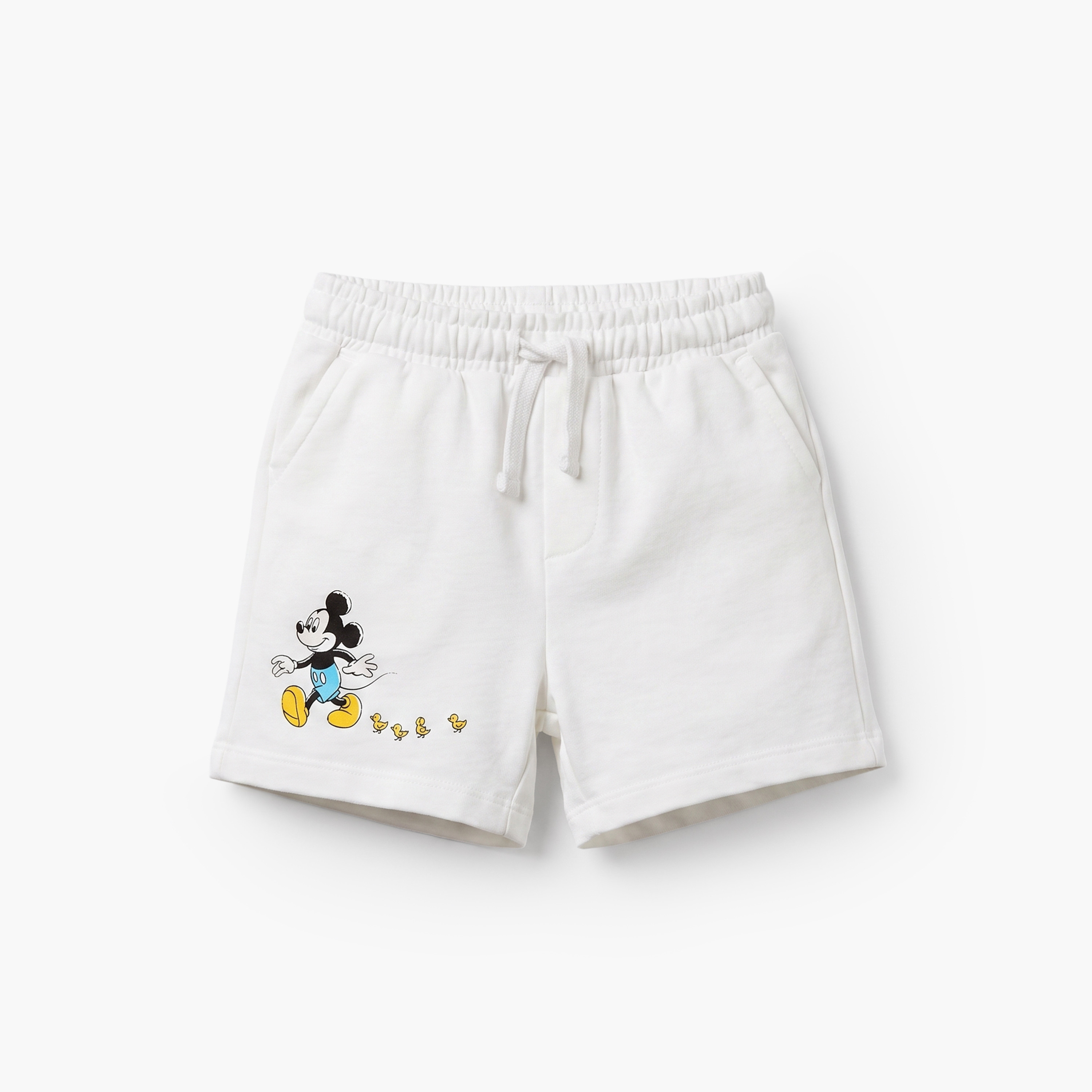 طقم شورت وتيشيرت بأكمام قصيرة وطبعات ميكي ماوس وياقة مستديرة من ديزني-baby-boys-clothing-setsandcoords-image-4