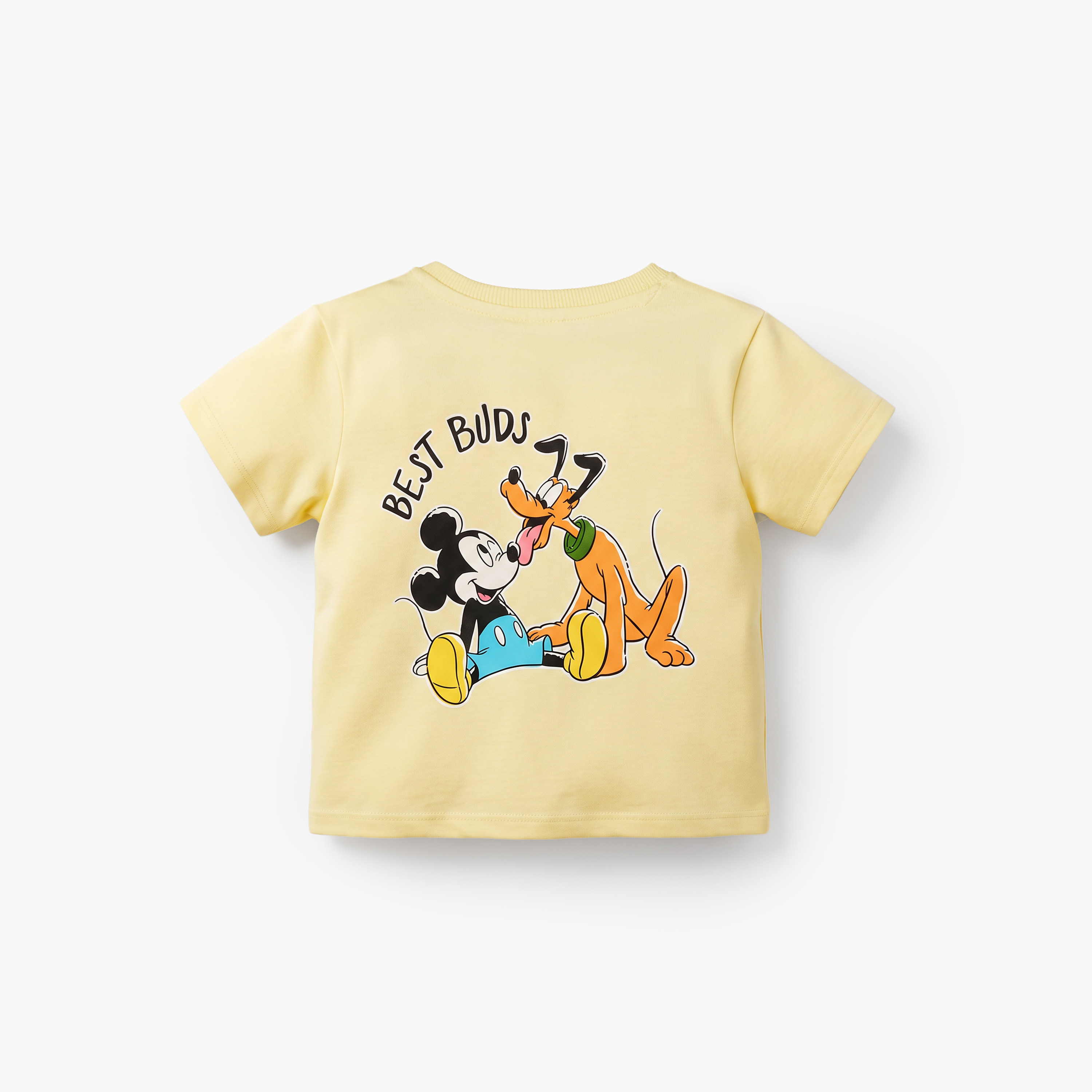طقم شورت وتيشيرت بأكمام قصيرة وطبعات ميكي ماوس وياقة مستديرة من ديزني-baby-boys-clothing-setsandcoords-image-5