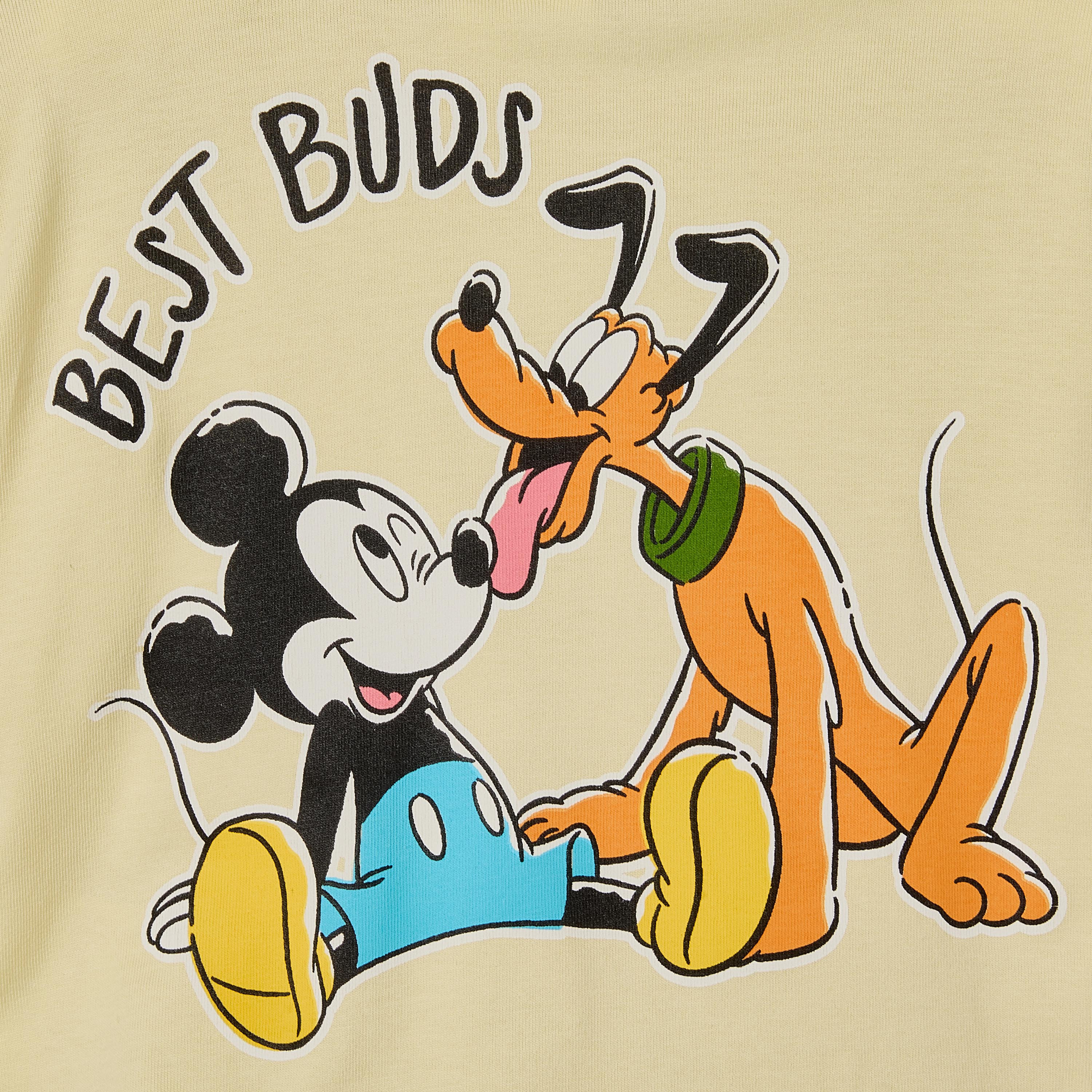 طقم شورت وتيشيرت بأكمام قصيرة وطبعات ميكي ماوس وياقة مستديرة من ديزني-baby-boys-clothing-setsandcoords-image-8