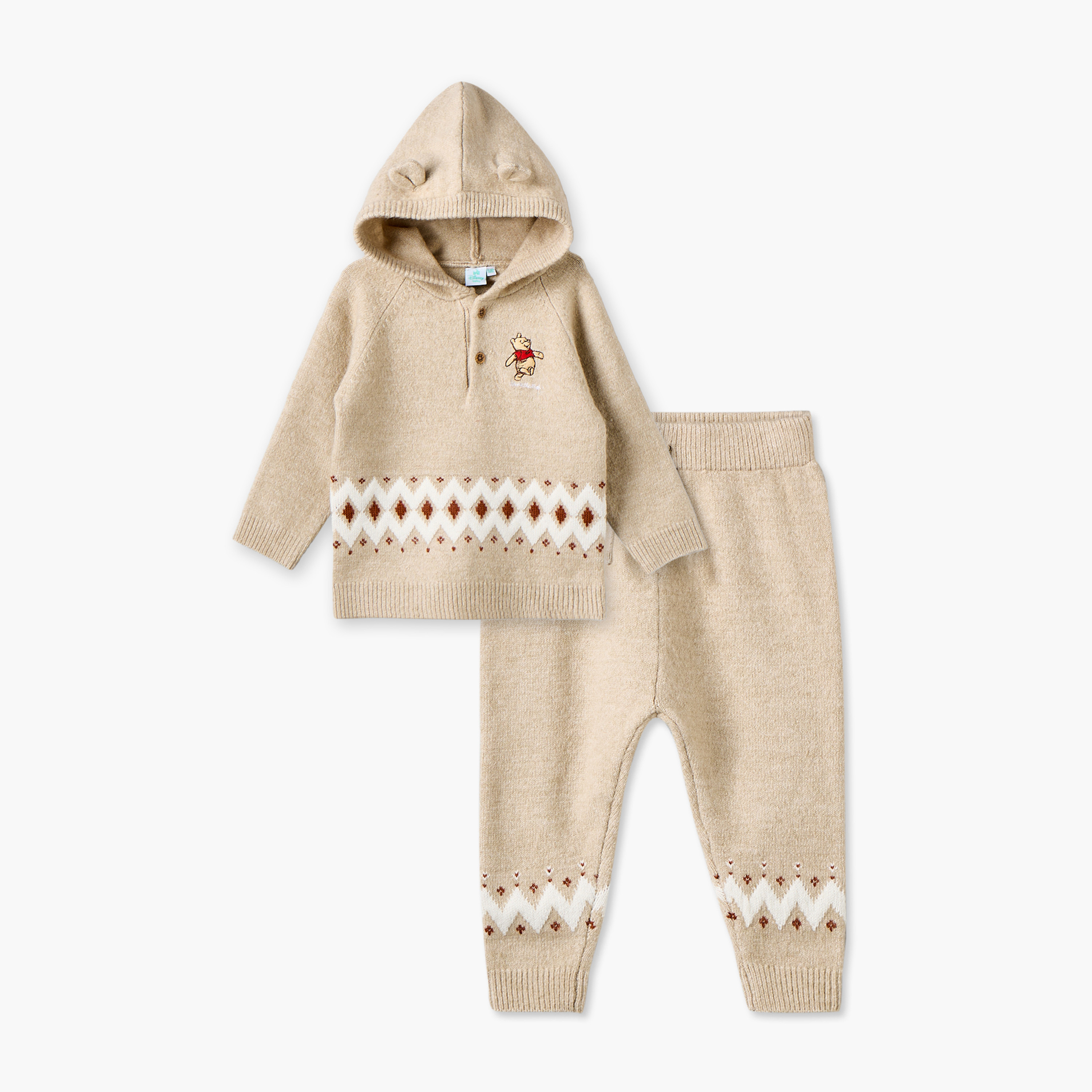 Disney Hooded Long Sleeves Hoodie and Pants Set with Geometric Print-baby-boys-clothing-setsandcoords-image-2