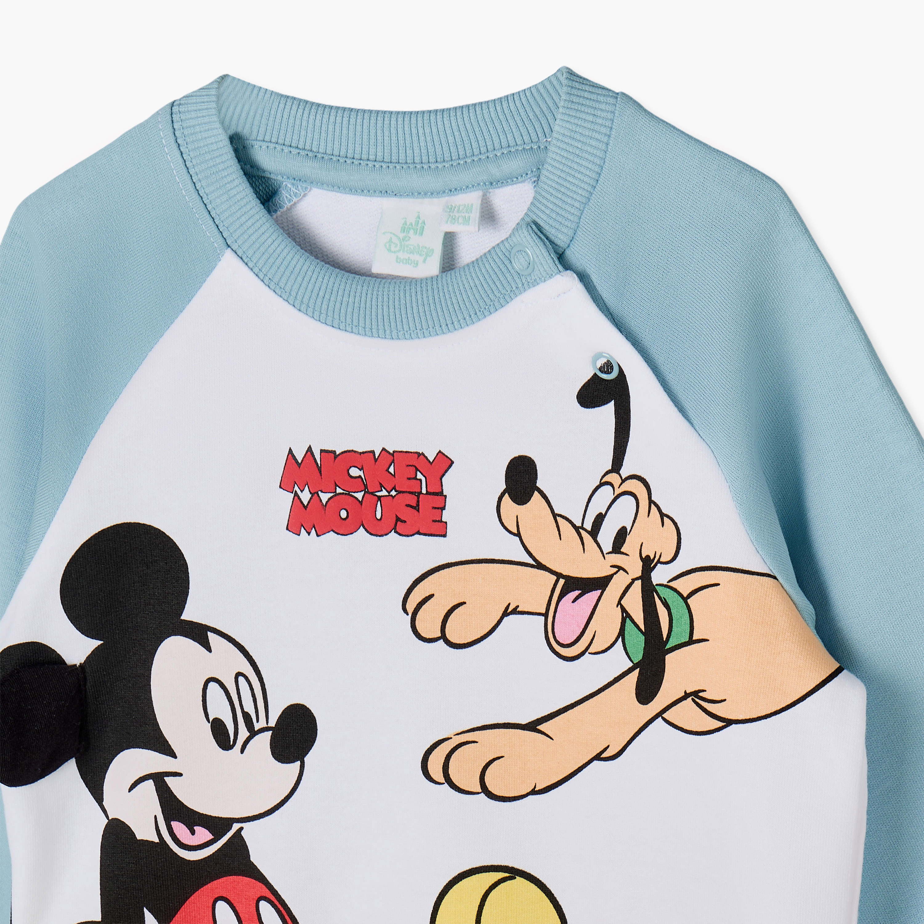 Disney Round Neck Long Sleeves Sweatshirt and Pants Set with Mickey Mouse & Goofy Print-baby-boys-clothing-setsandcoords-image-6