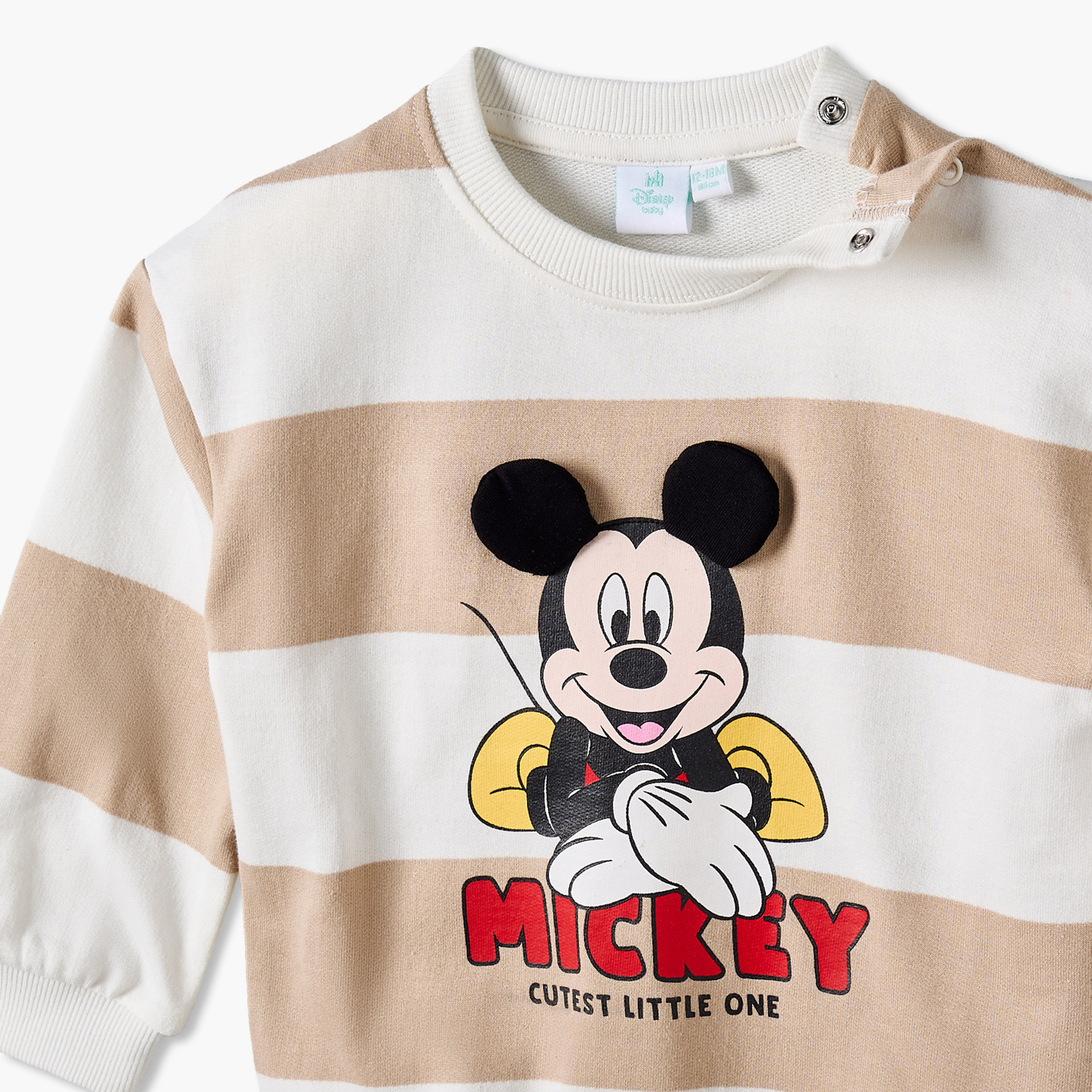 طقم سويت شيرت بياقة ضيقة وأكمام طويلة وبنطلون رياضي بطبعات ميكي ماوس من ديزني-baby-boys-clothing-setsandcoords-image-7
