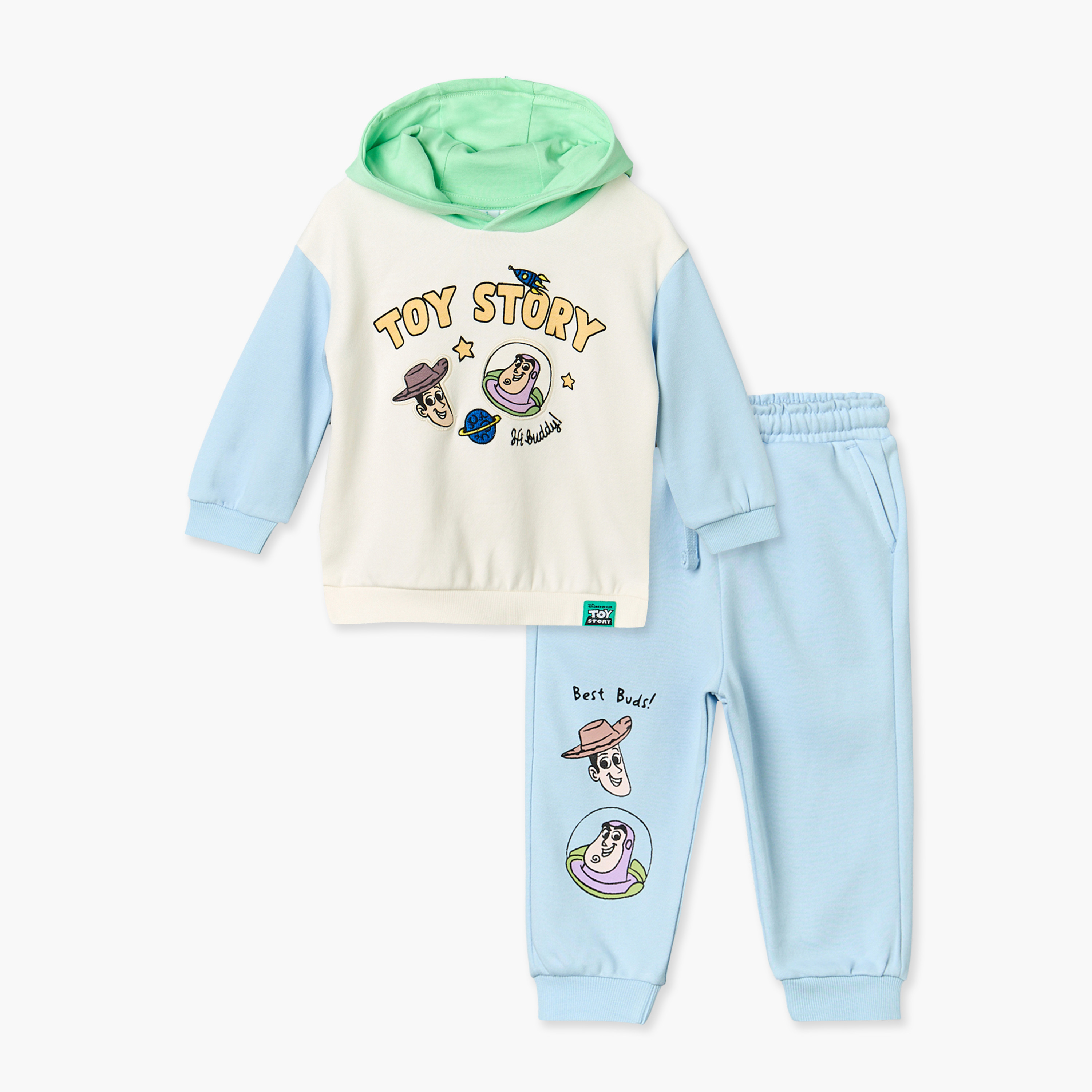 Disney Hooded Long Sleeves Sweatshirt and Joggers Set with Toy Story Print-baby-boys-clothing-winterwear-setsandcoords-image-1