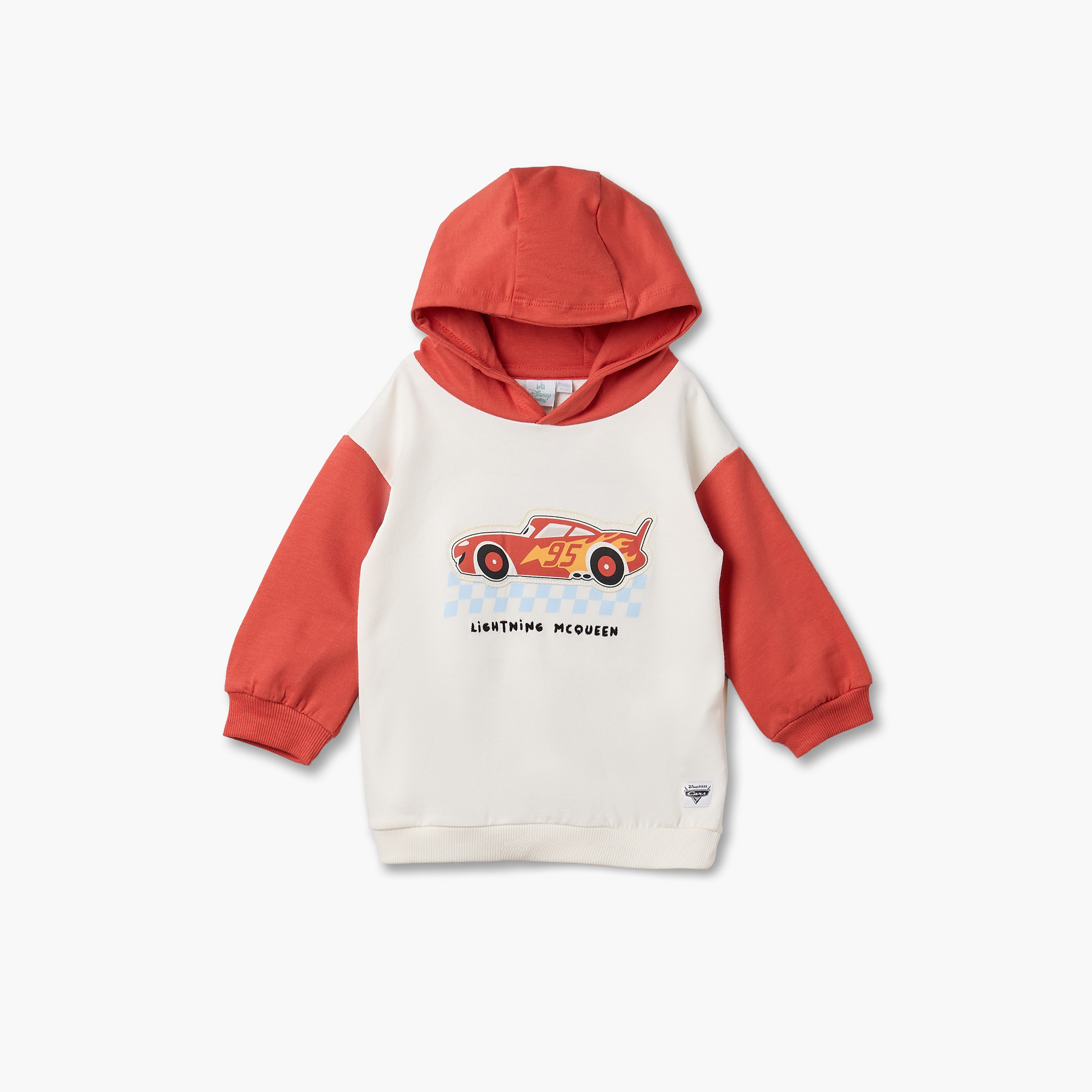 Disney Hooded Long Sleeves Sweatshirt and Joggers Set with Lightning McQueen Print-baby-boys-clothing-setsandcoords-image-5