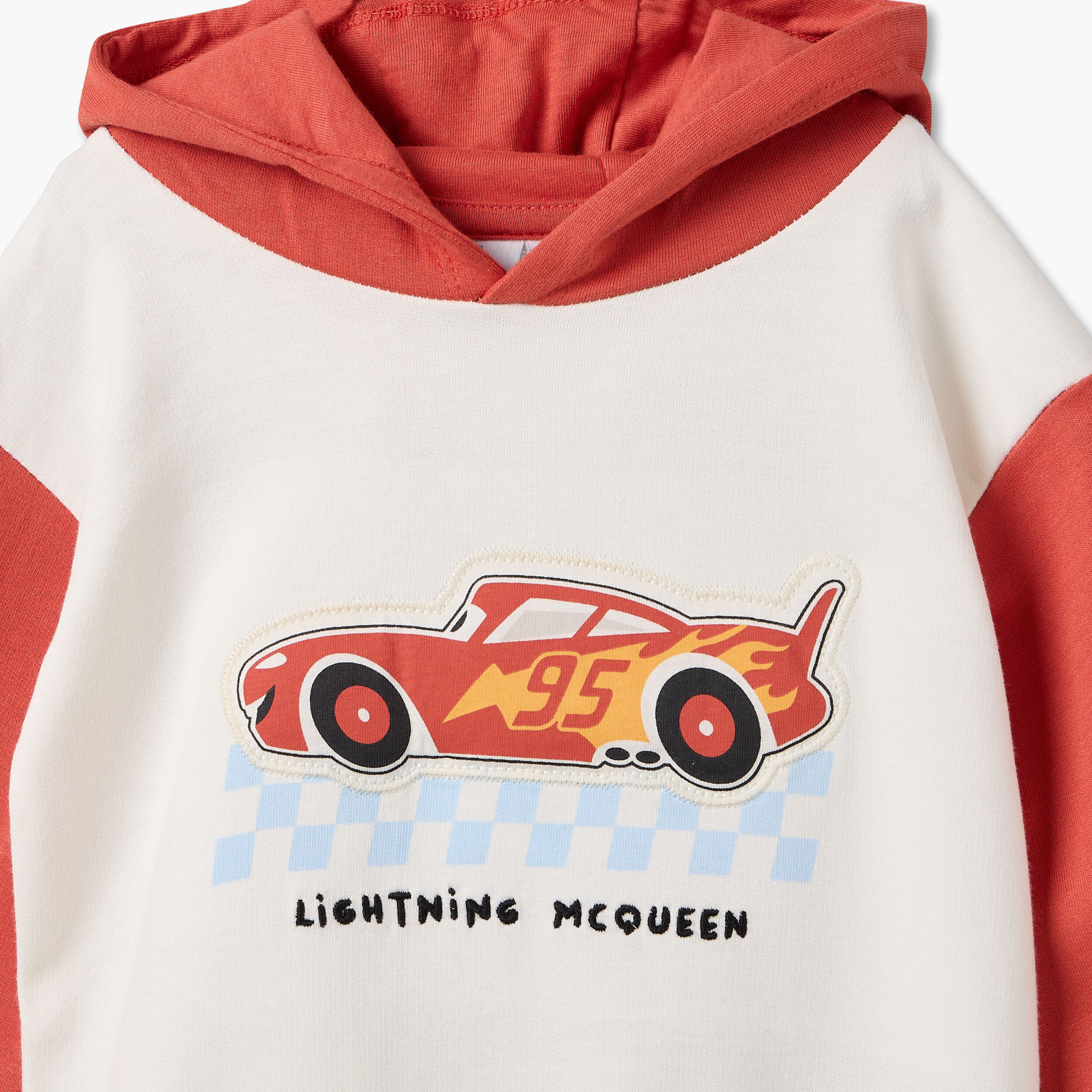 Disney Hooded Long Sleeves Sweatshirt and Joggers Set with Lightning McQueen Print-baby-boys-clothing-setsandcoords-image-8