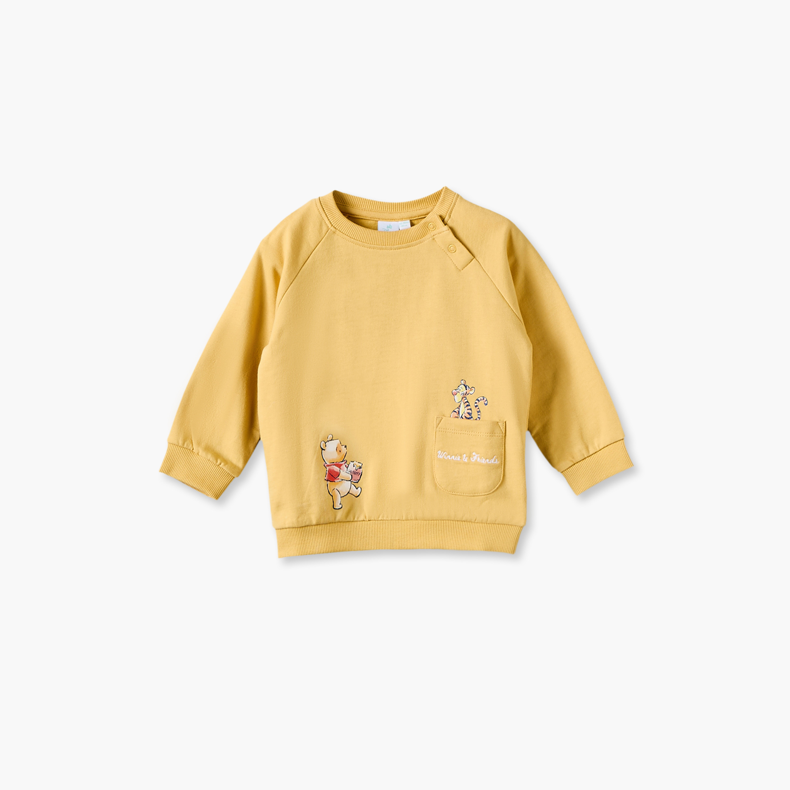 Disney Crew Neck Long Sleeves Sweatshirt and Trousers Set with Winnie the Pooh Print-baby-boys-clothing-winterwear-setsandcoords-image-3