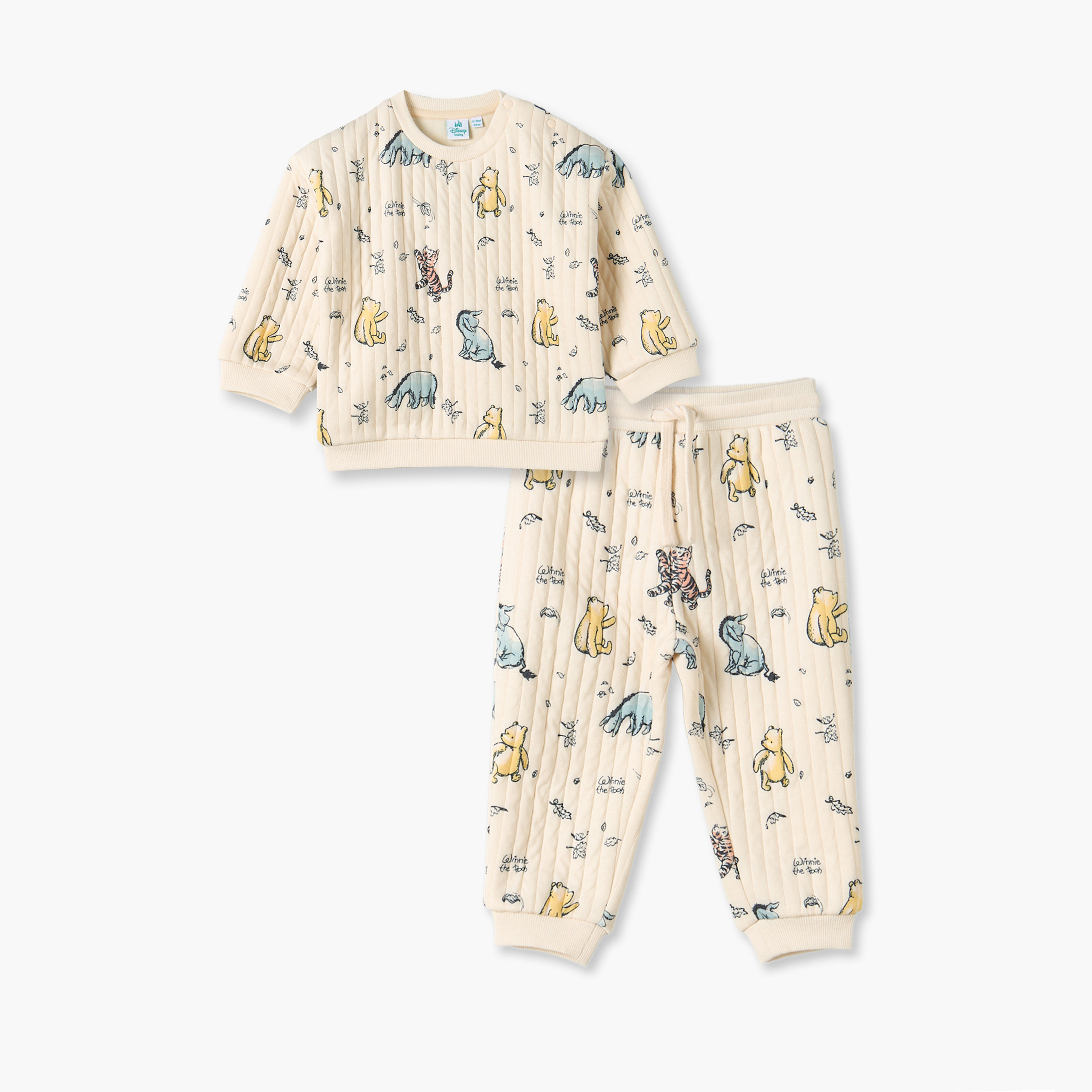 طقم بنطلون رياضي وسويت شيرت بياقة ضيقة وأكمام طويلة وطبعات ويني ذا بوه من ديزني-baby-boys-clothing-setsandcoords-image-2