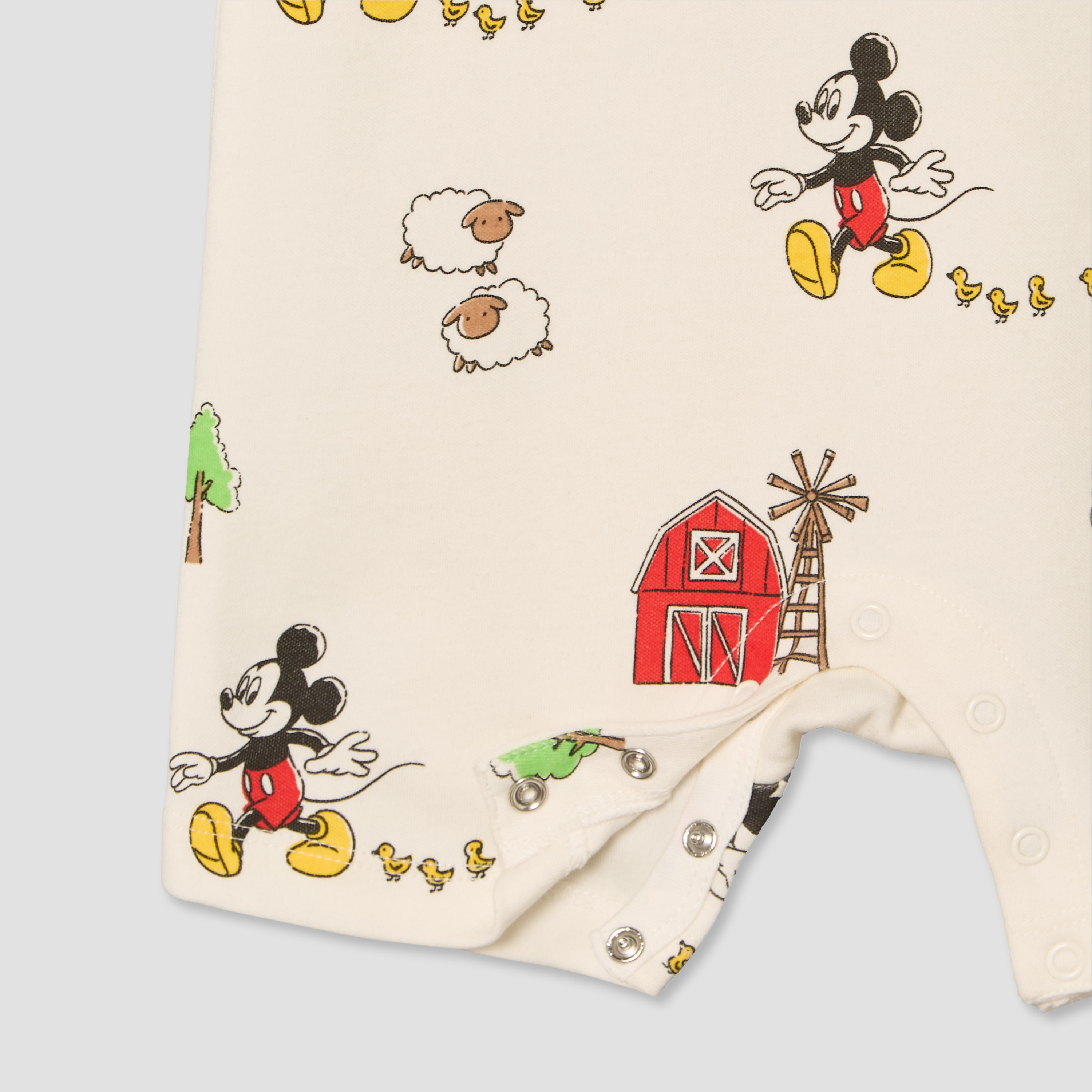 Pack of 2 Disney Round Neck Short Sleeves Romper with Mickey Mouse Print-baby-boys-clothing-rompers-image-7