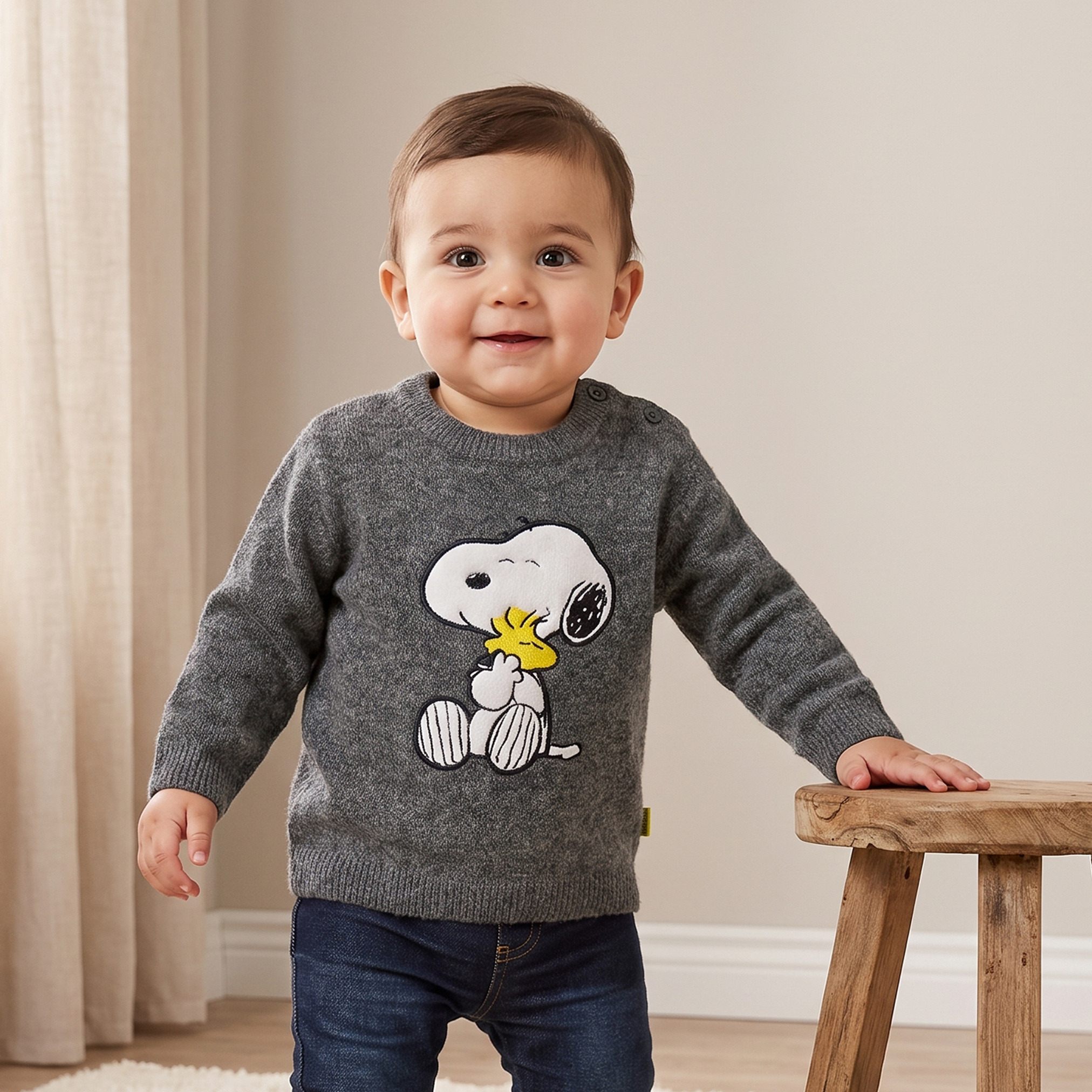 كنزة بأكمام طويلة وطبعات بيناتس-baby-boys-clothing-winterwear-jumpersandcardigans-image-1