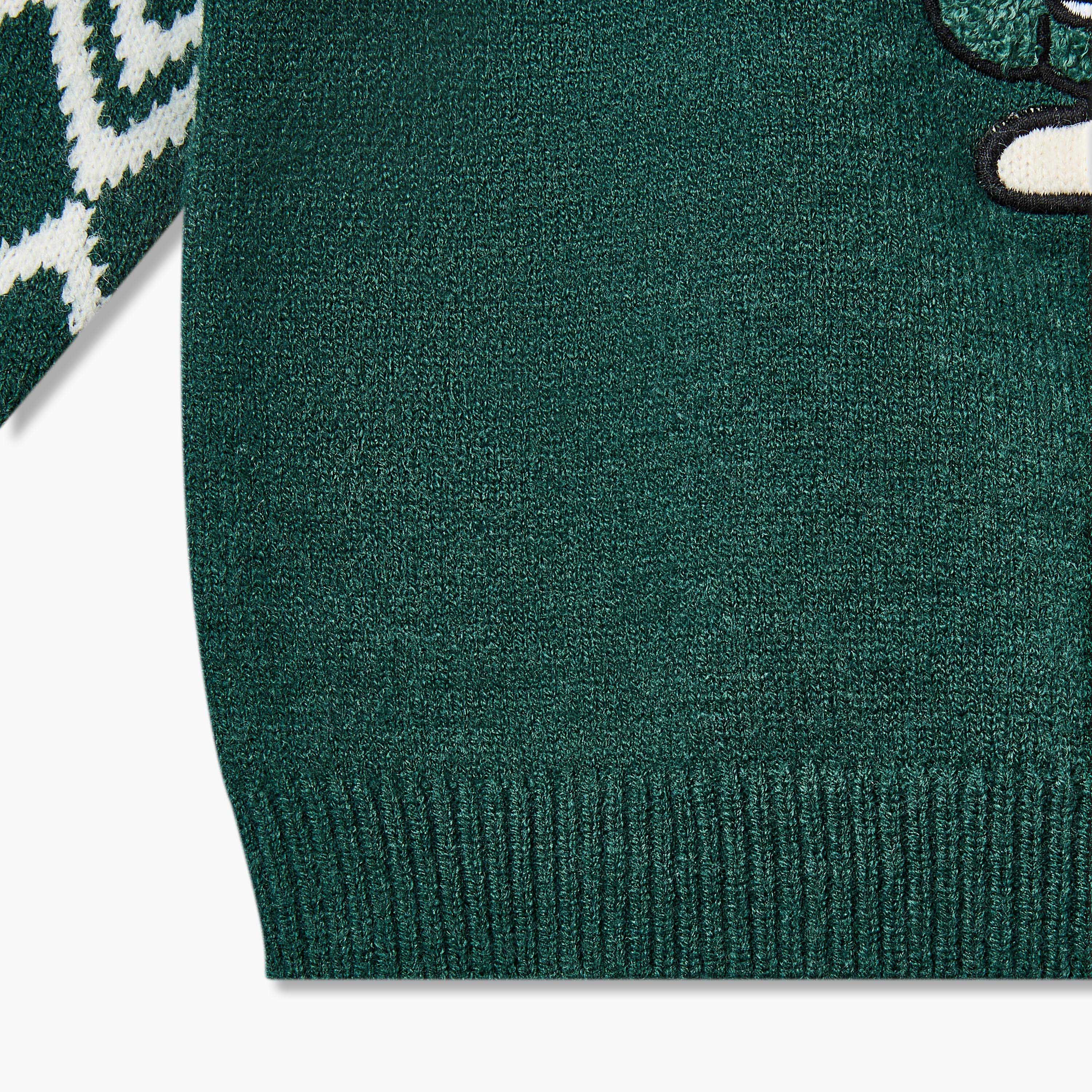 كنزة بياقة ضيقة وزخارف سنوبي-baby-boys-clothing-winterwear-jumpersandcardigans-image-5