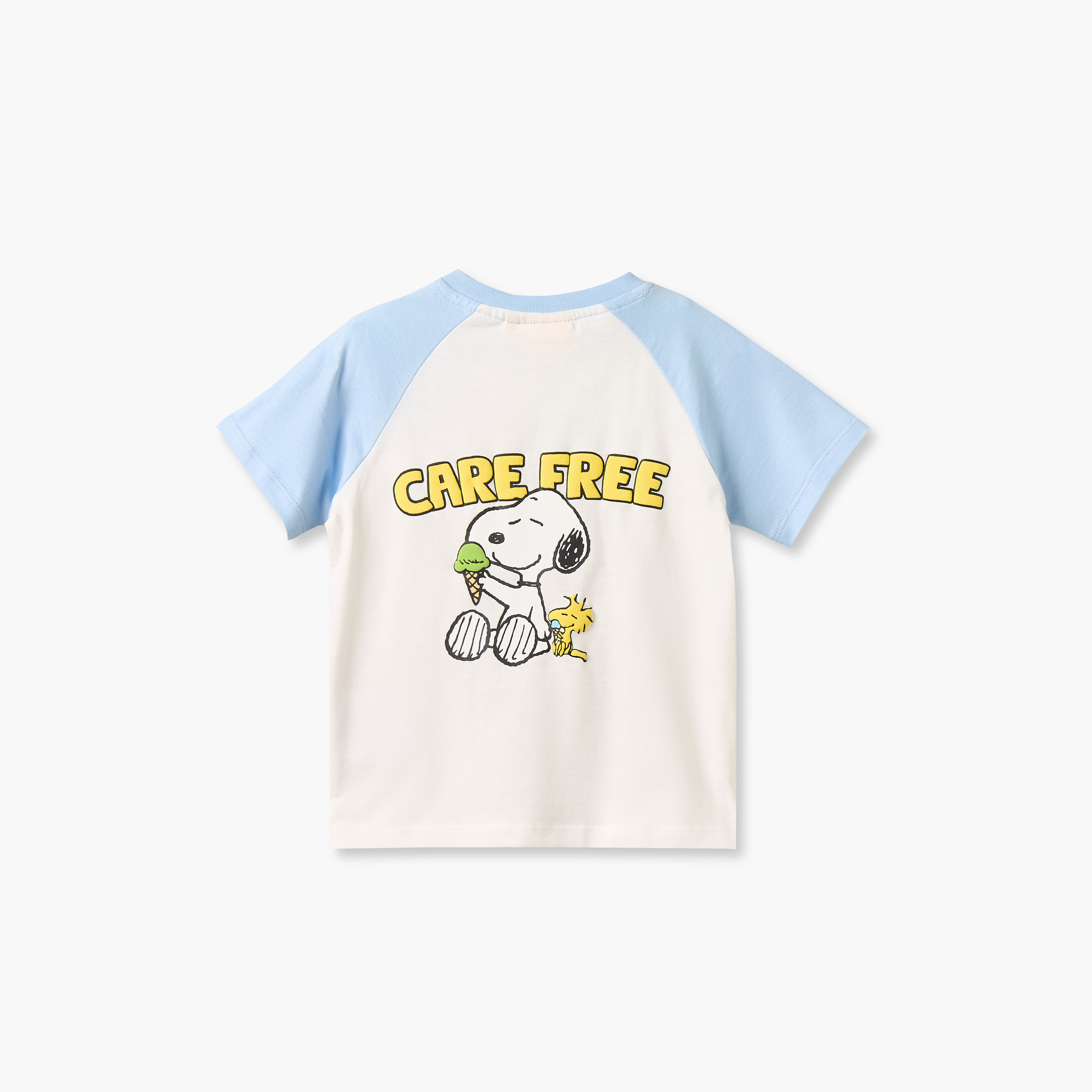 Crew Neck Short Sleeves T-shirt and Shorts Set with Snoopy Print-baby-boys-clothing-setsandcoords-image-5