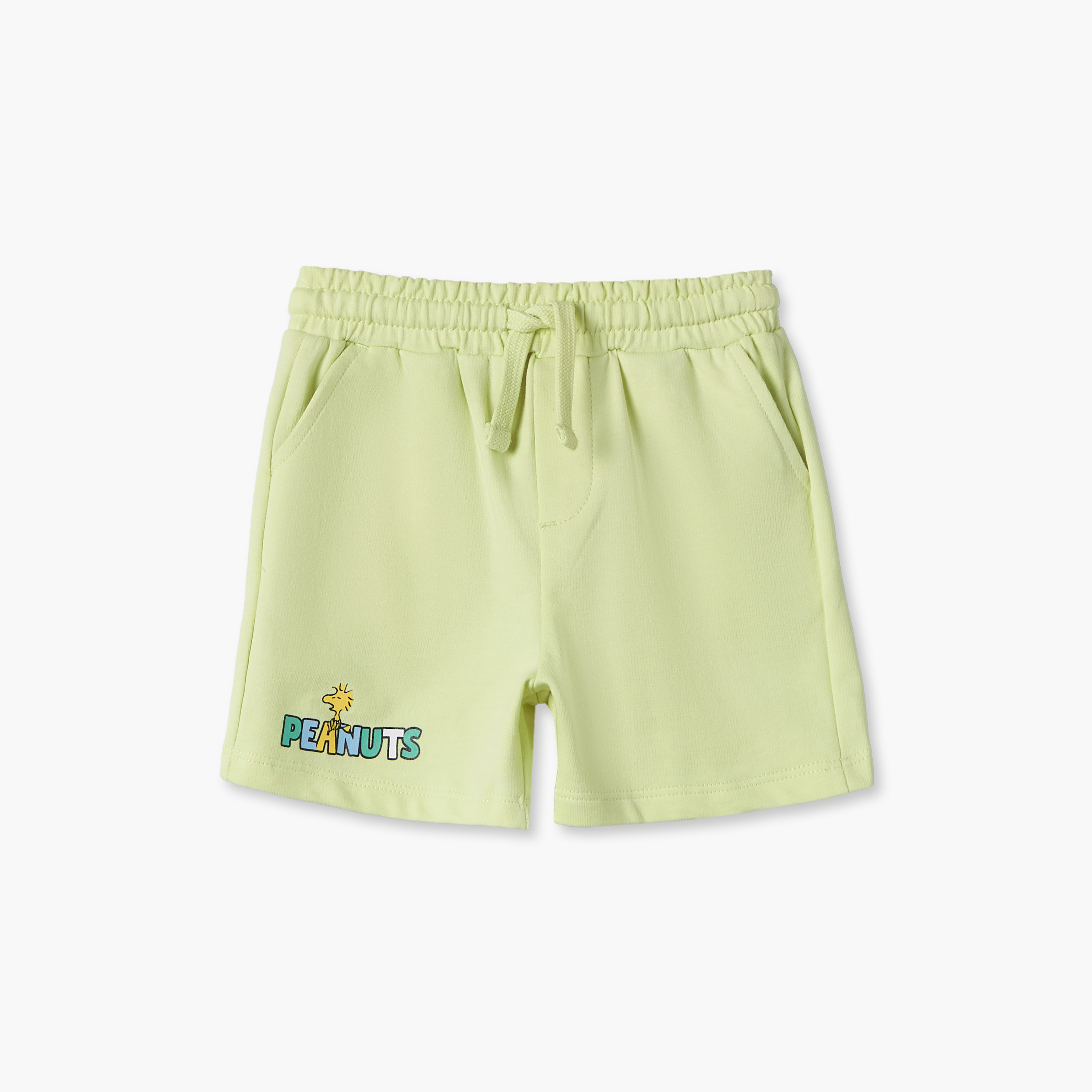 طقم شورت وتيشيرت بياقة ضيقة وأكمام قصيرة وطبعات سنوبي-baby-boys-clothing-setsandcoords-image-2