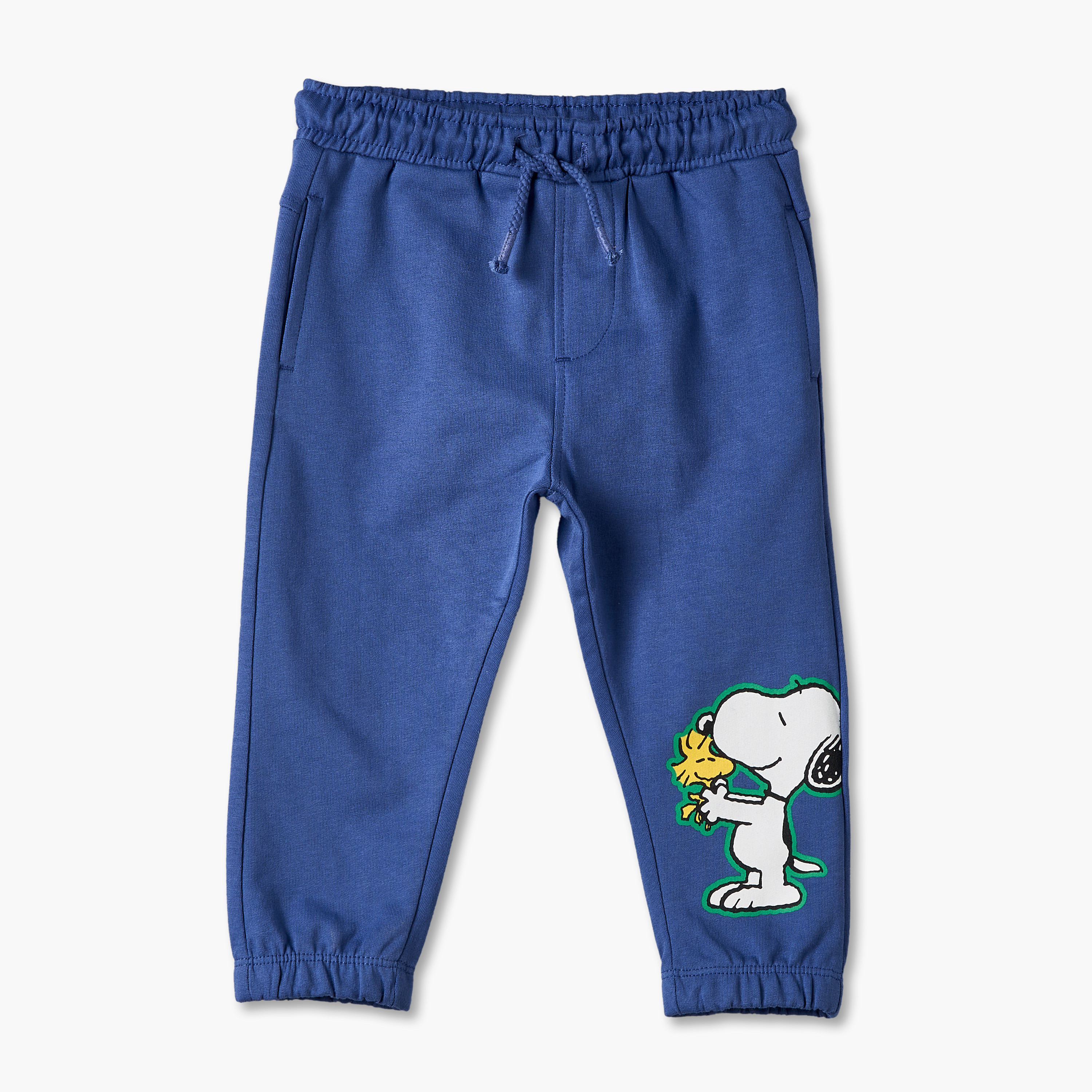 Hooded Neck Long Sleeves Sweatshirt and Joggers Set with Snoopy Print-baby-boys-clothing-setsandcoords-image-3