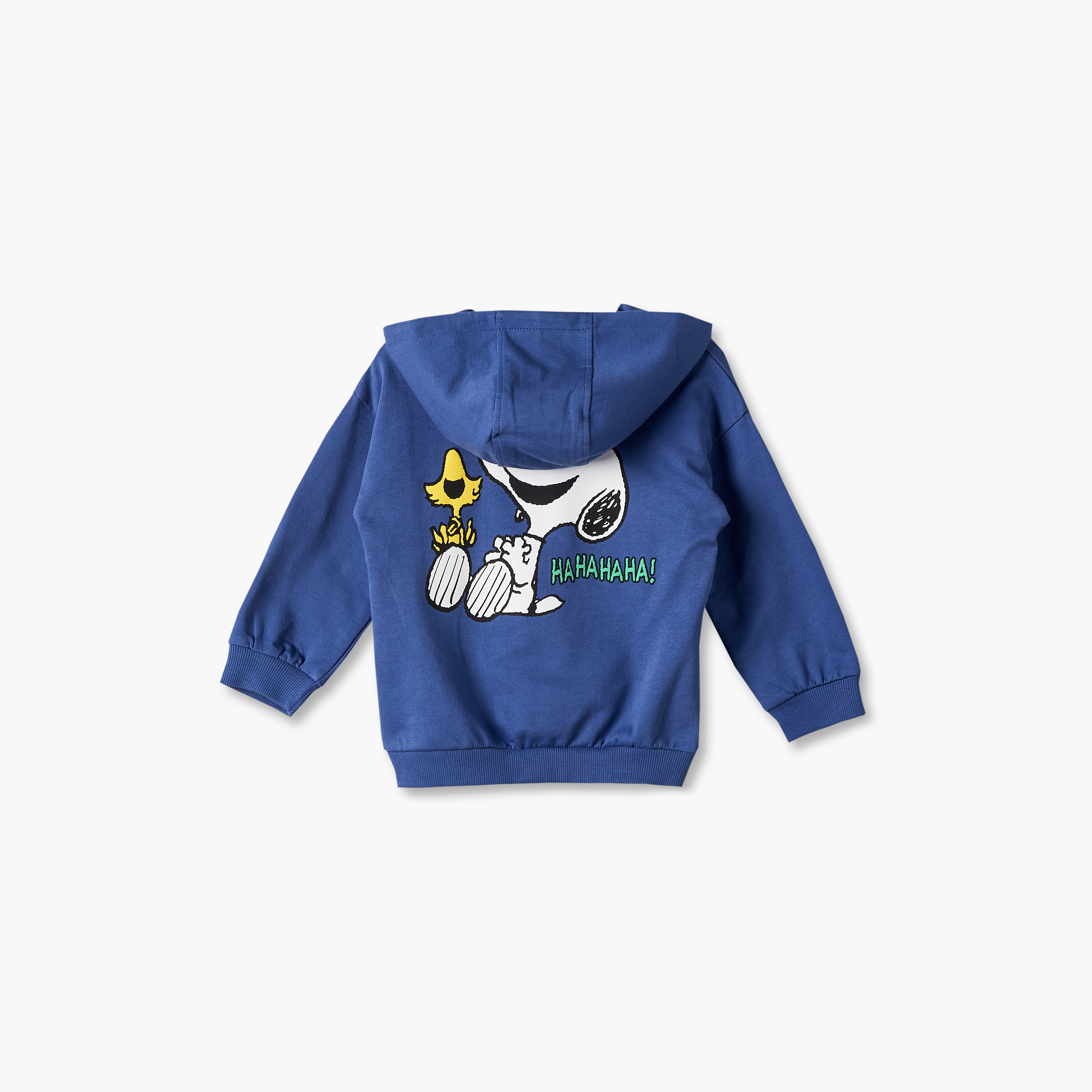 Hooded Neck Long Sleeves Sweatshirt and Joggers Set with Snoopy Print-baby-boys-clothing-setsandcoords-image-4