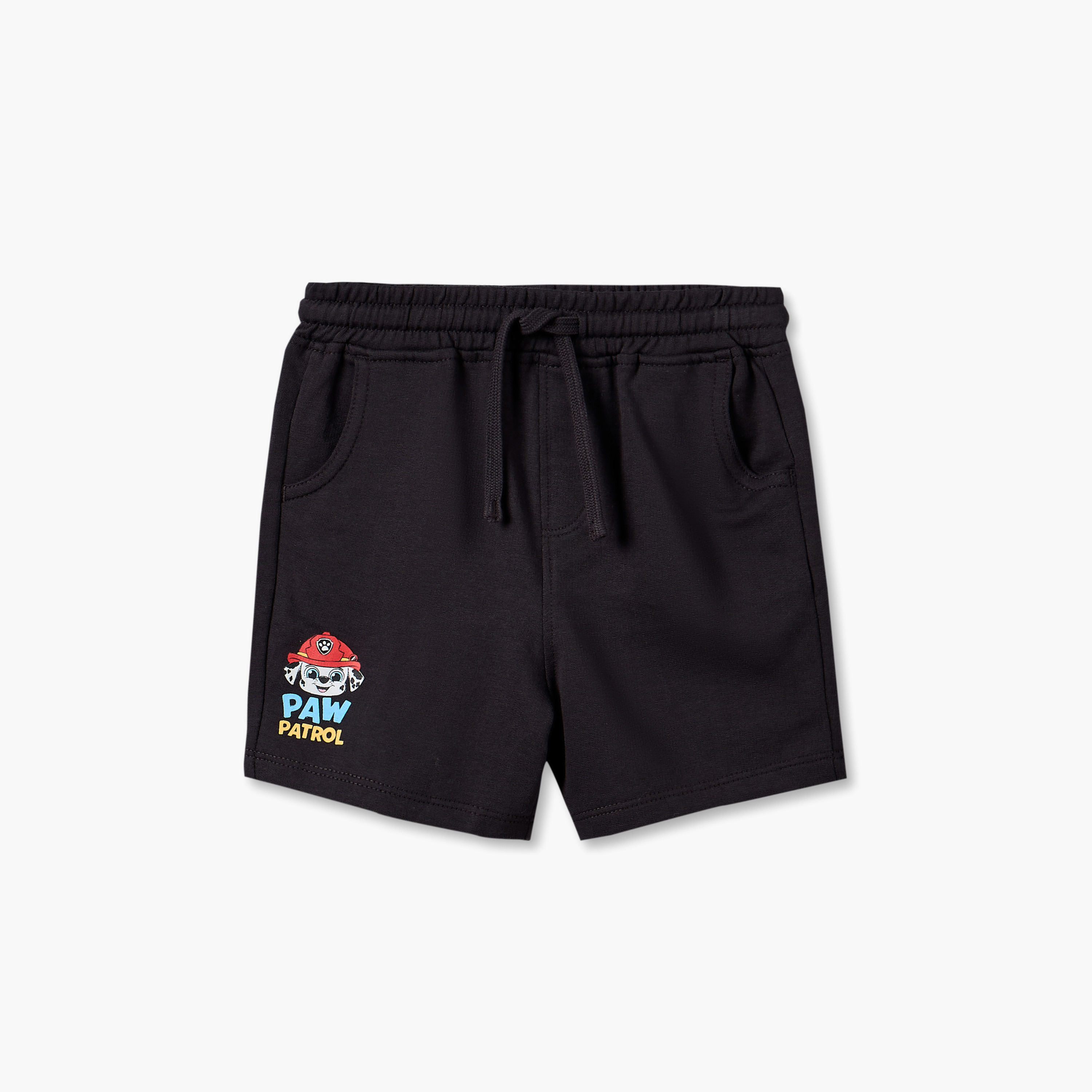 طقم تيشيرت بياقة مستديرة وأكمام قصيرة وشورت بطبعة باو باترول-baby-boys-clothing-setsandcoords-image-7