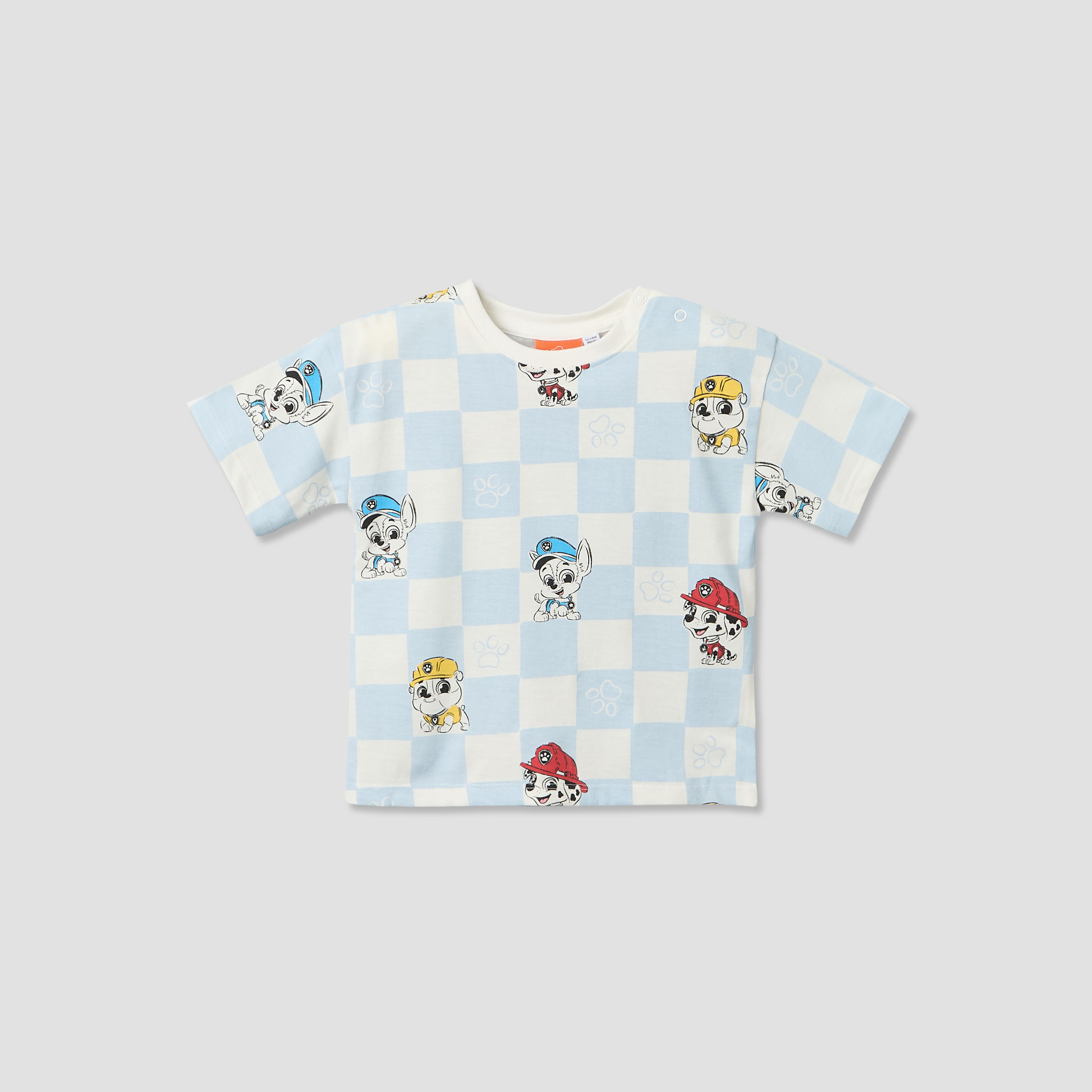 Crew Neck Short Sleeves T-shirt and Shorts Set with PAW Patrol Print-baby-boys-clothing-setsandcoords-image-3
