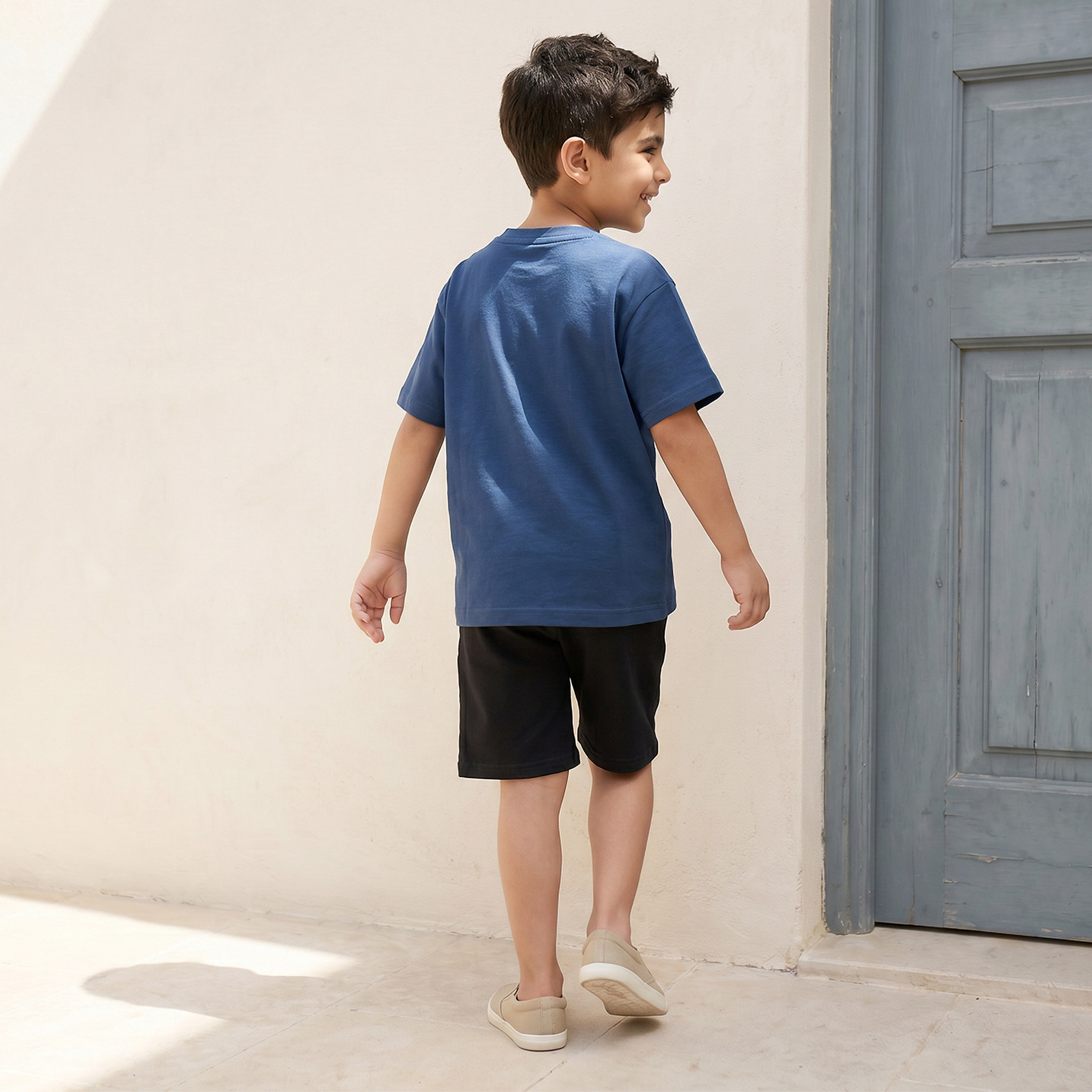 Juniors Crew Neck Short Sleeves T-shirt with Chest Pocket-boys-clothing-tshirtsandpolos-image-4