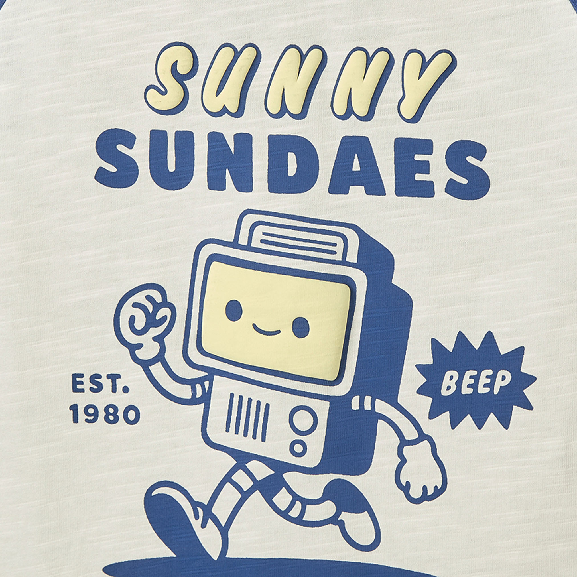 Juniors Crew Neck Short Sleeves T-shirt with Robot Print-boys-clothing-tshirtsandpolos-image-4