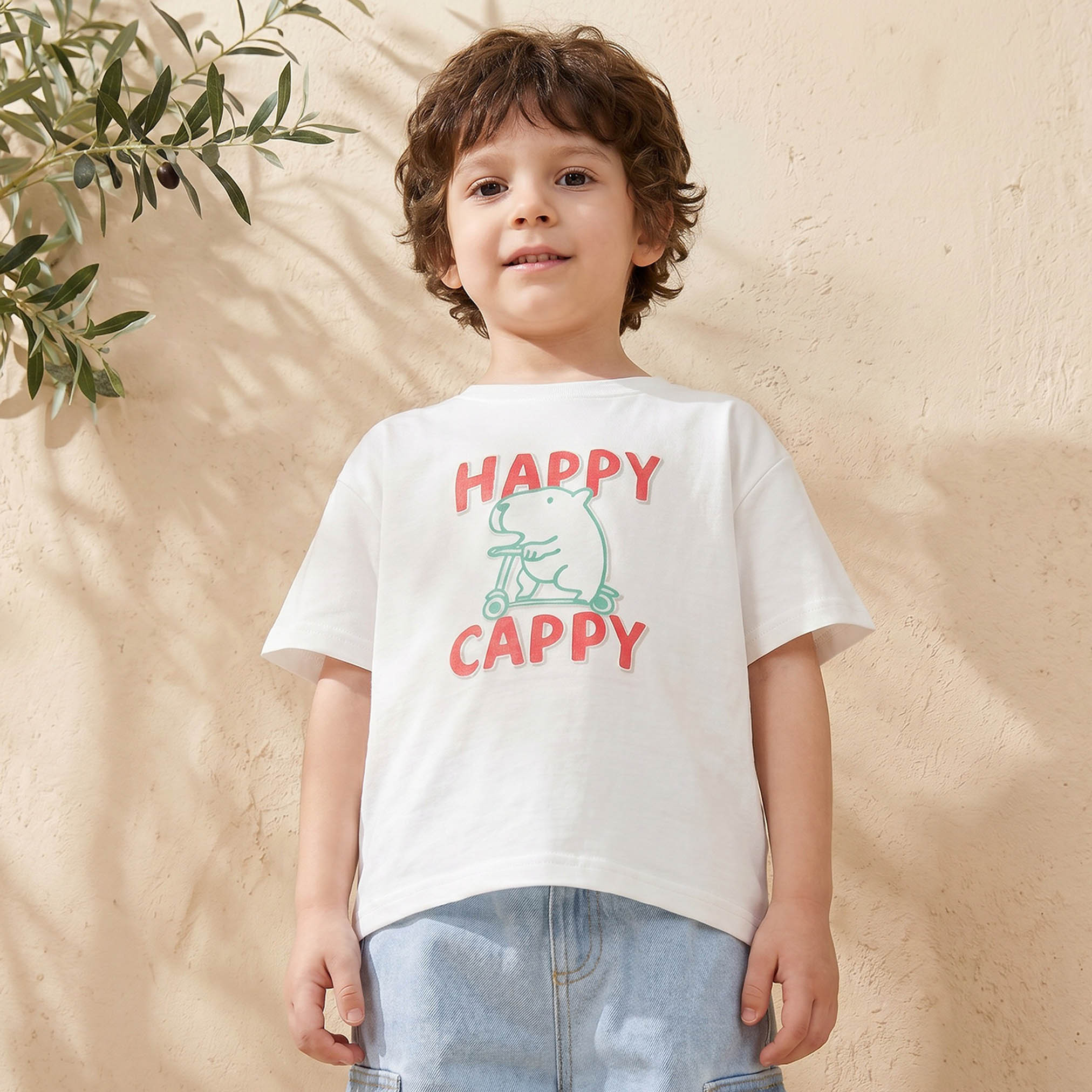 Juniors Crew Neck Short Sleeves T-shirt with Capybara Print-boys-clothing-tshirtsandpolos-image-1