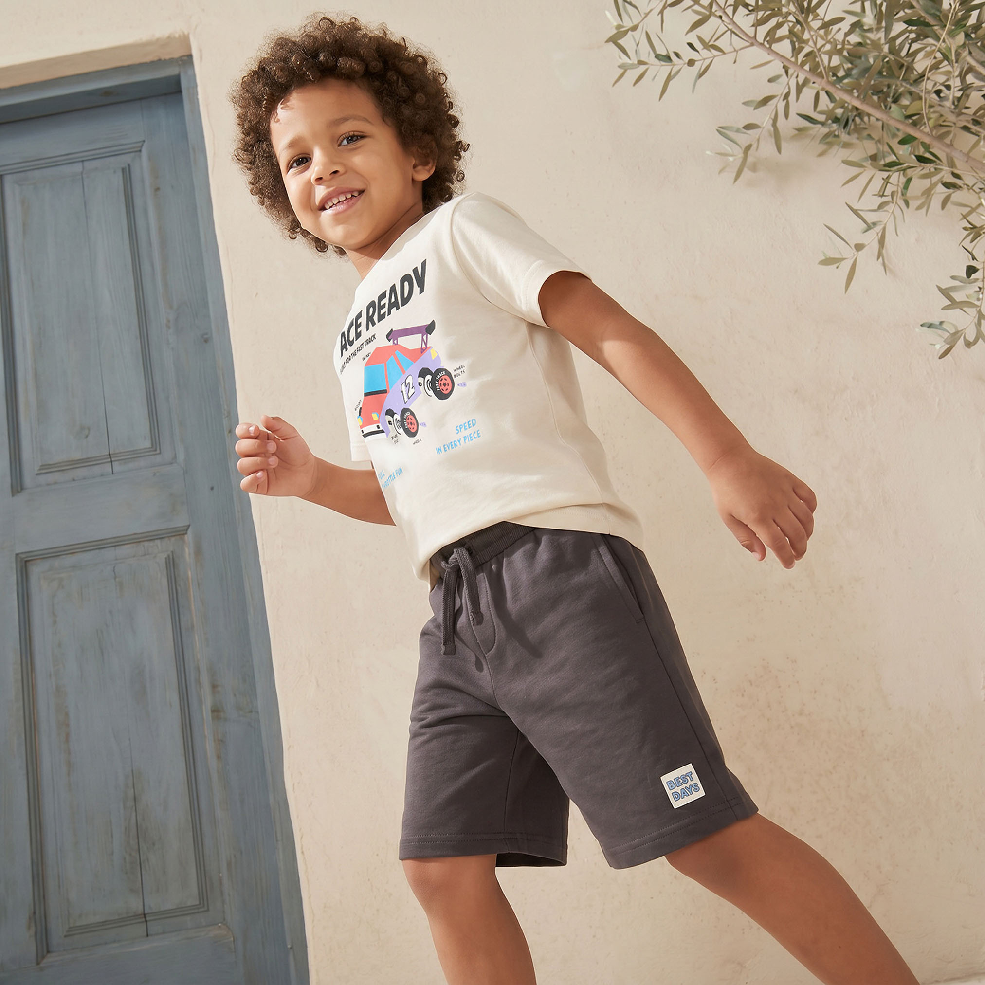 Juniors Crew Neck Short Sleeves T-shirt with Graphic Print-boys-clothing-tshirtsandpolos-image-5