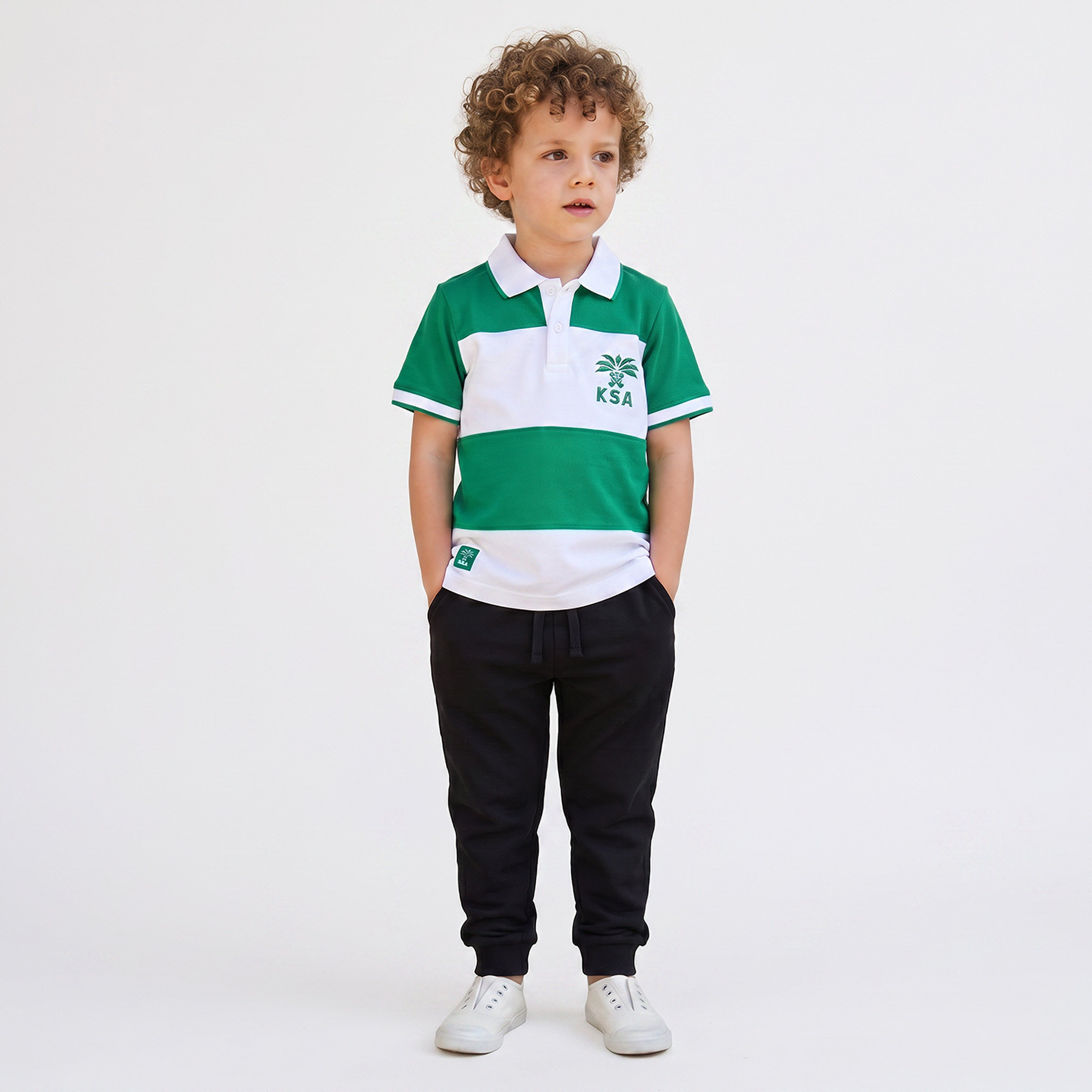 تيشيرت مطرز بياقة وأكمام قصيرة من جونيورز-boys-clothing-tshirtsandpolos-image-2