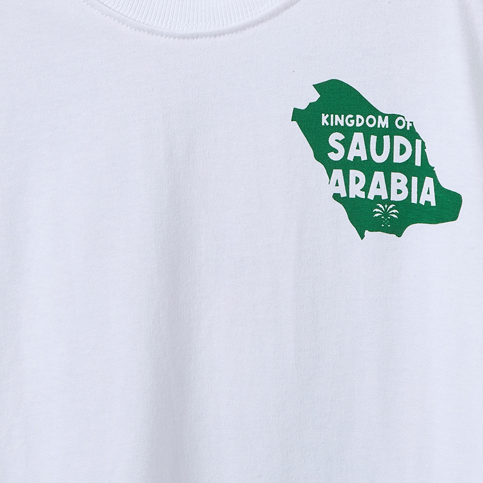 Juniors Crew Neck Short Sleeves T-shirt with KSA National Day Print-boys-clothing-tshirtsandpolos-image-4