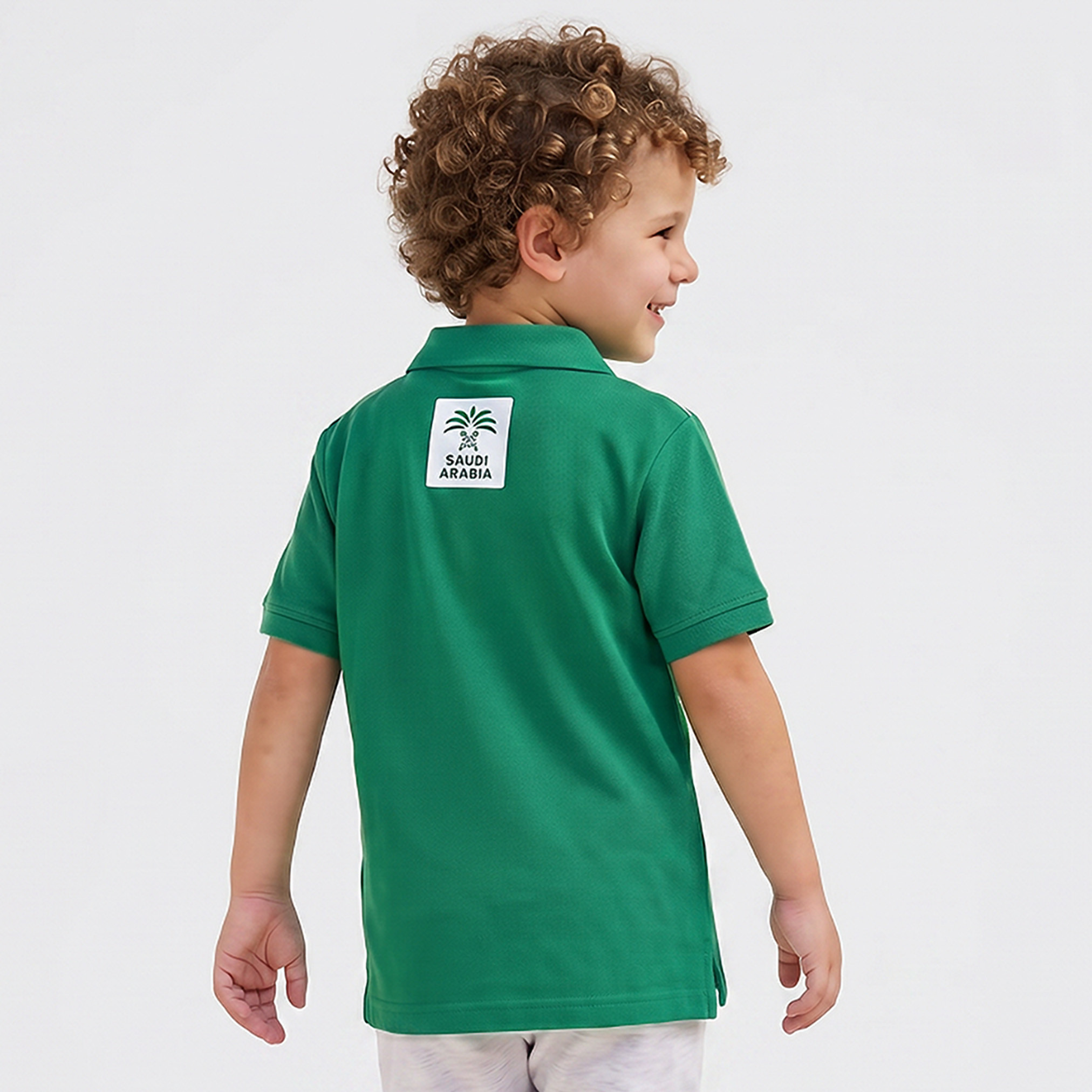 تيشيرت بولو جونيورز مطرز بشعار اليوم الوطني-boys-clothing-tshirtsandpolos-image-3