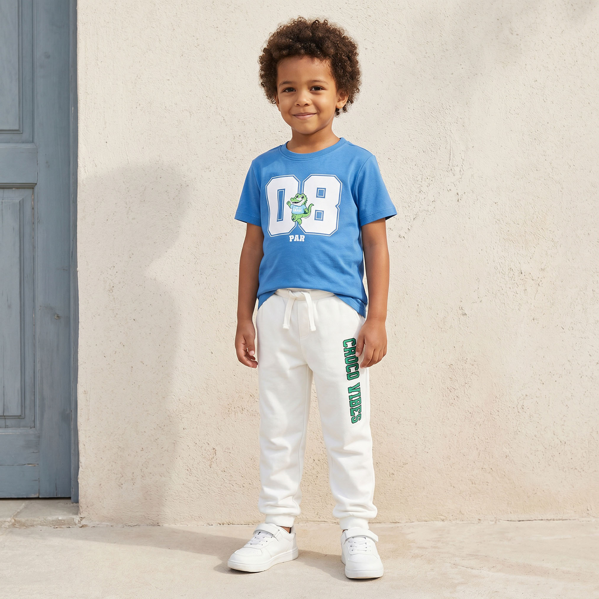 تيشيرت برقبة ضيقة وأكمام قصيرة وطبعات من جونيورز-boys-clothing-tshirtsandpolos-image-2