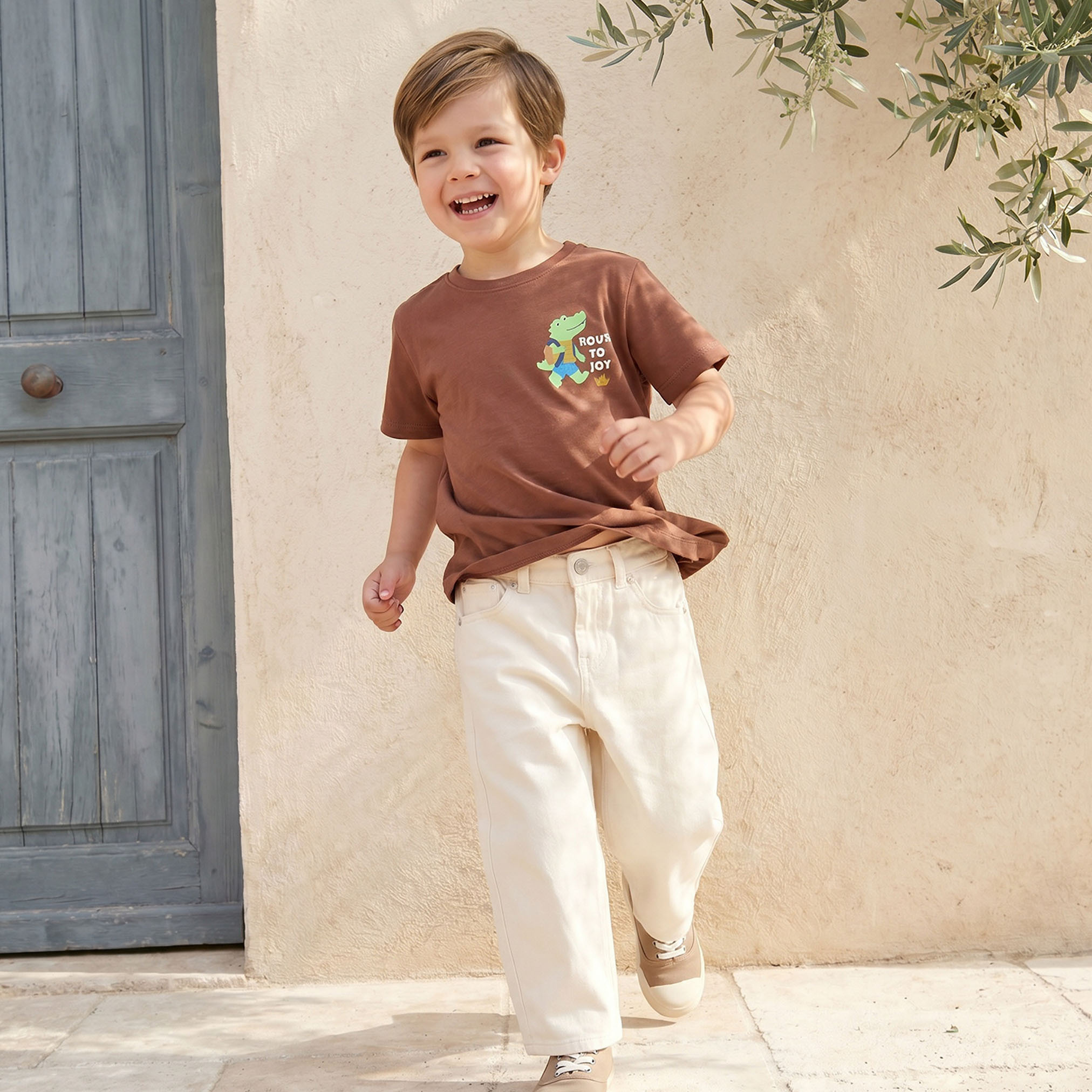 تيشيرت برقبة ضيقة وأكمام قصيرة وطبعات من جونيورز-boys-clothing-tshirtsandpolos-image-5