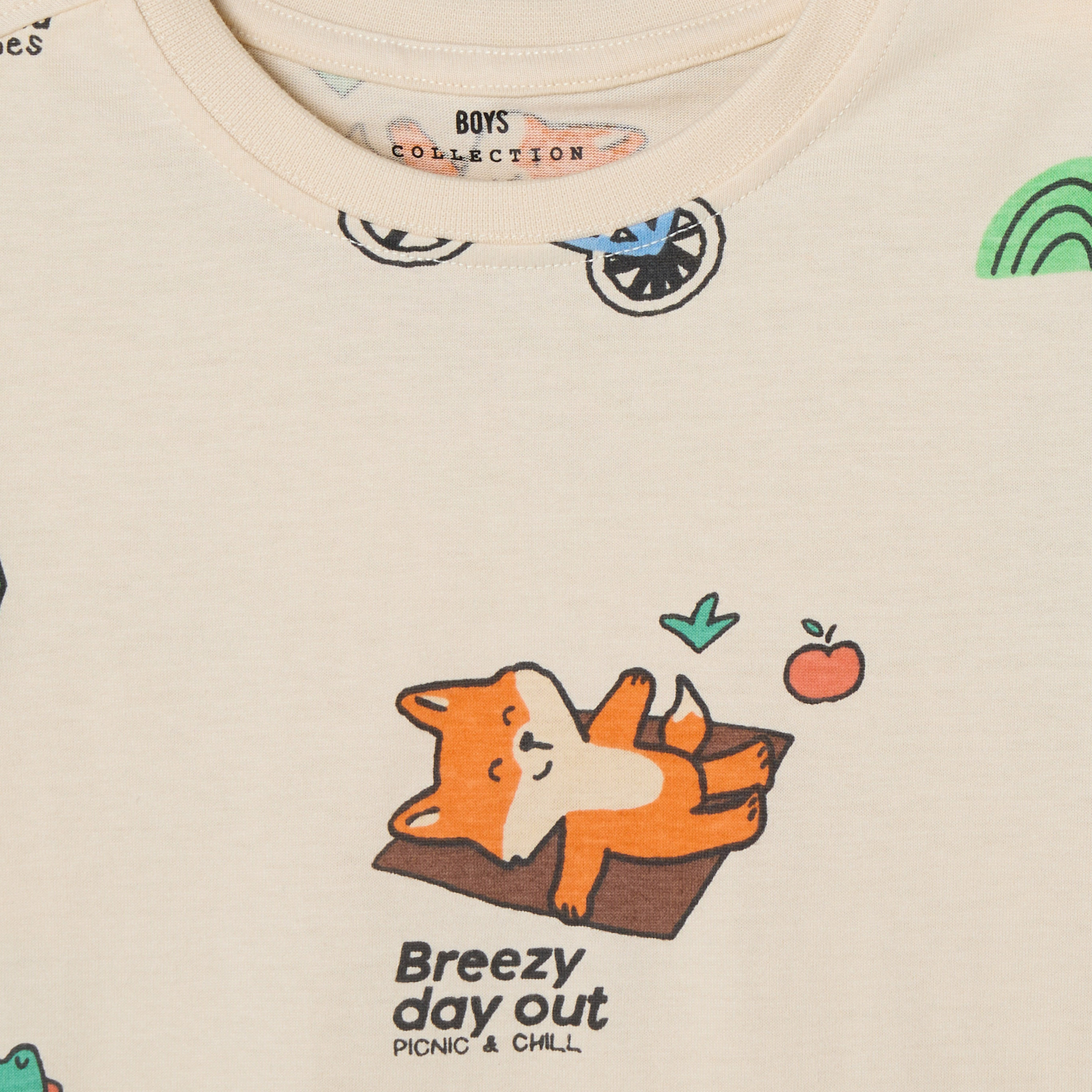 Juniors Crew Neck Short Sleeves T-shirt with Graphic Print-boys-clothing-tshirtsandpolos-image-4