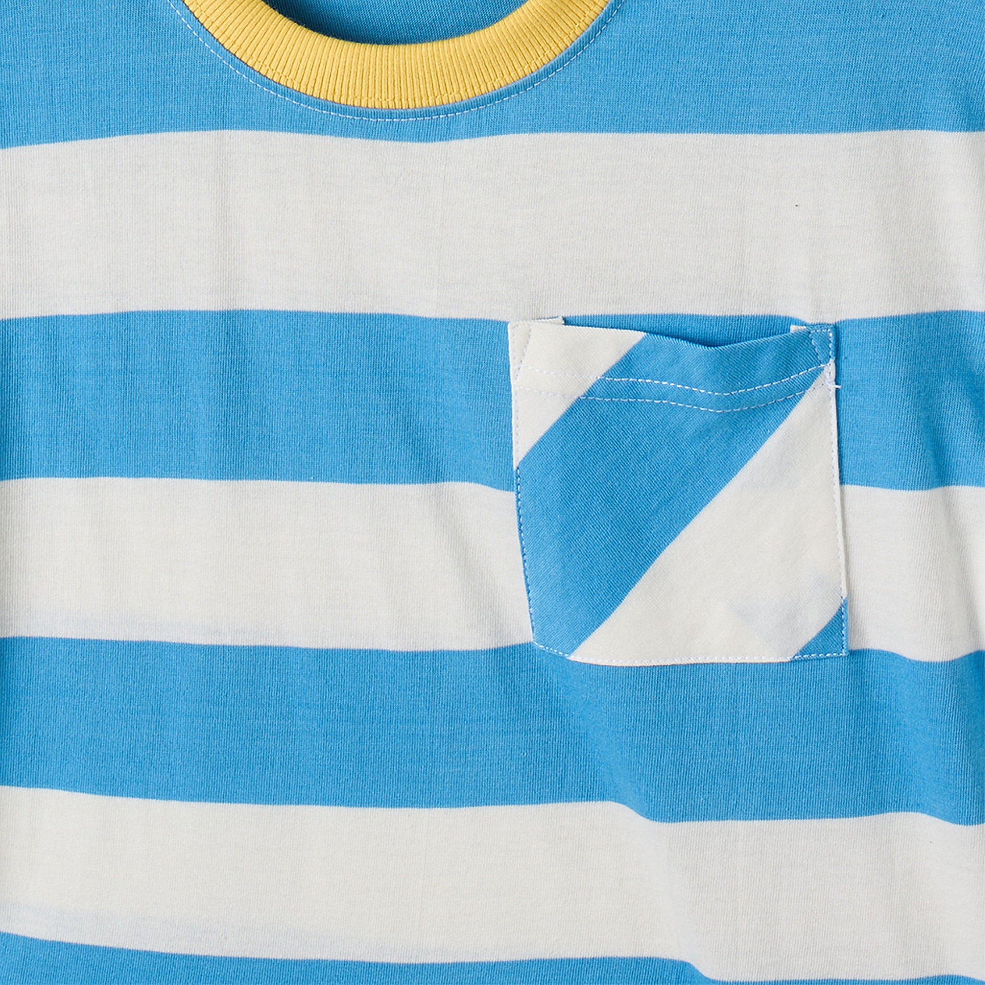 Juniors Crew Neck Short Sleeves T-shirt with Stripes-boys-clothing-tshirtsandpolos-image-4