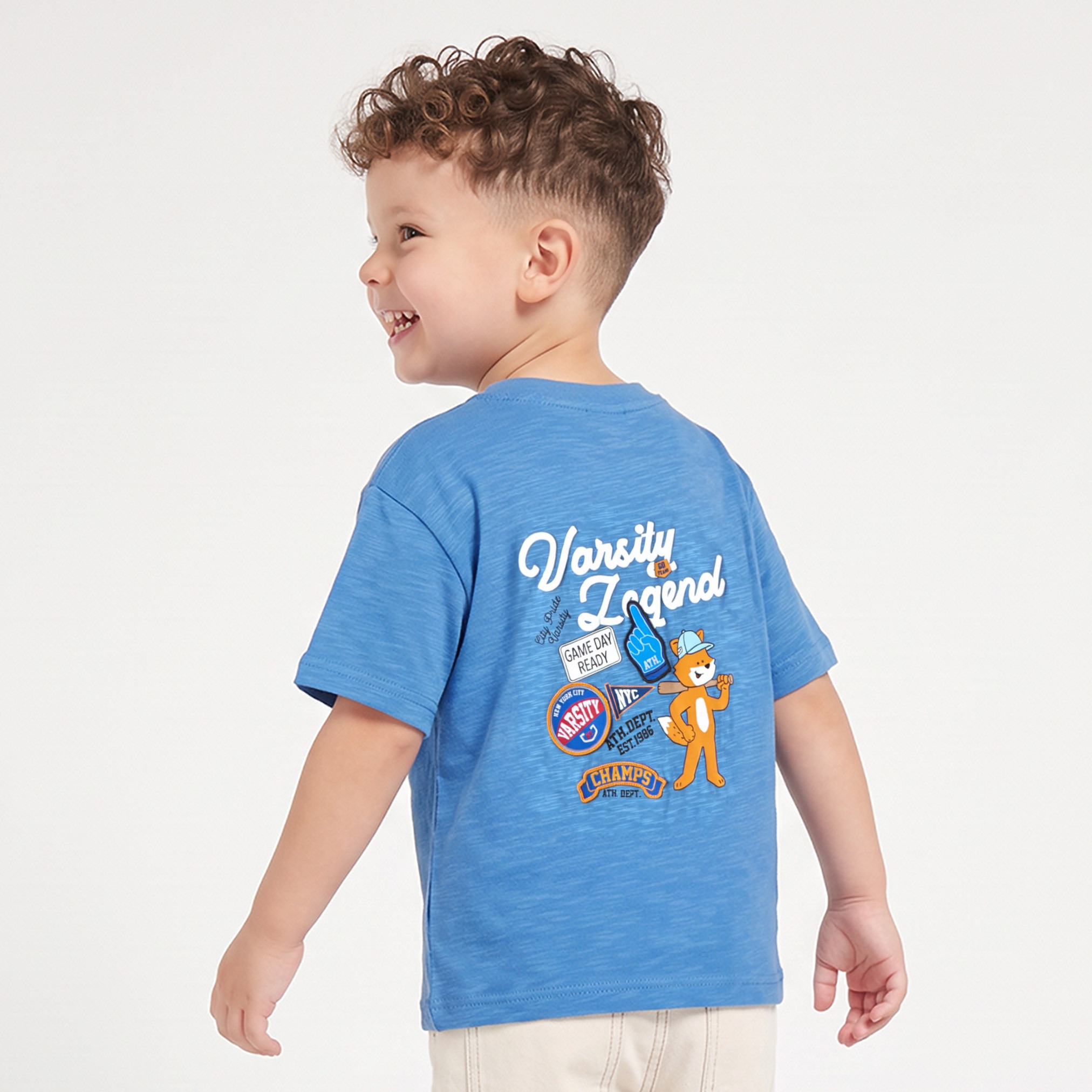 Juniors Crew Neck Short Sleeves T-shirt with Varsity Print-boys-clothing-tshirtsandpolos-image-3