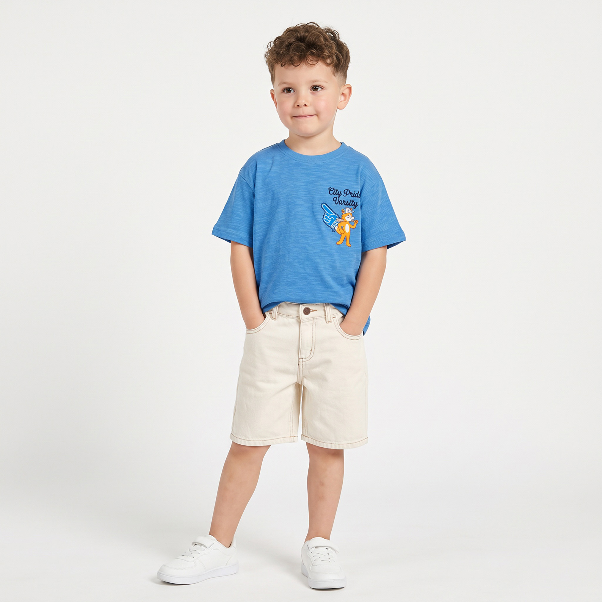 Juniors Crew Neck Short Sleeves T-shirt with Varsity Print-boys-clothing-tshirtsandpolos-image-2