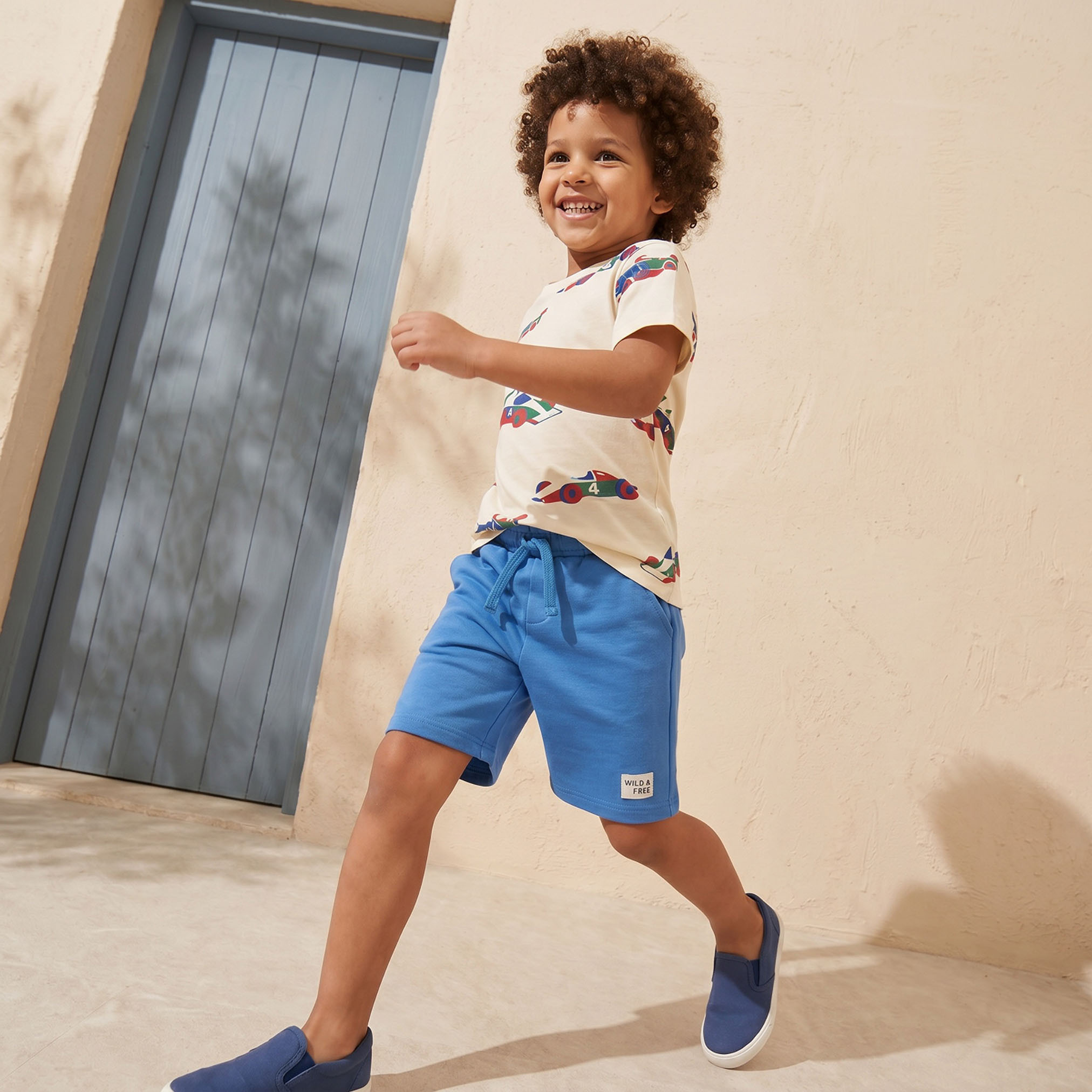 Juniors Crew Neck Short Sleeves T-shirt with Racing Car Print-boys-clothing-tshirtsandpolos-image-2