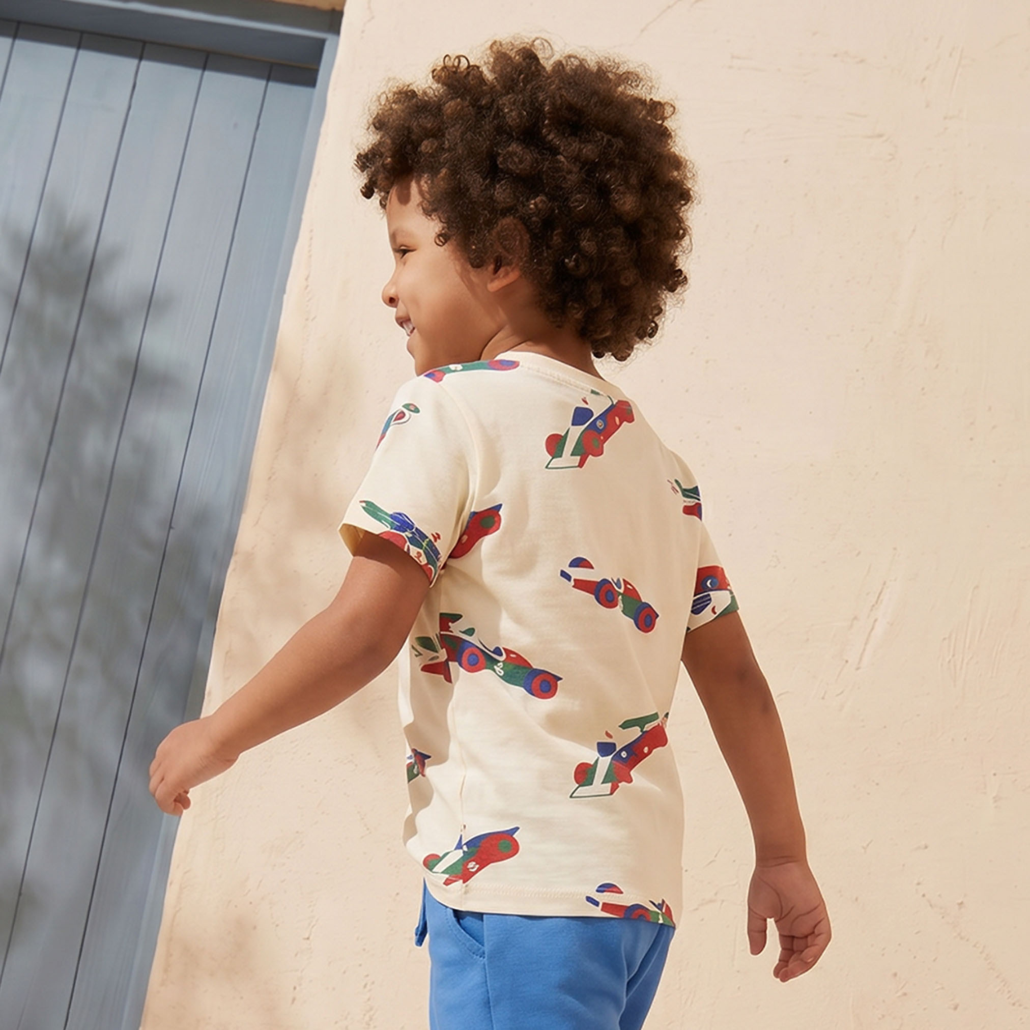 Juniors Crew Neck Short Sleeves T-shirt with Racing Car Print-boys-clothing-tshirtsandpolos-image-3