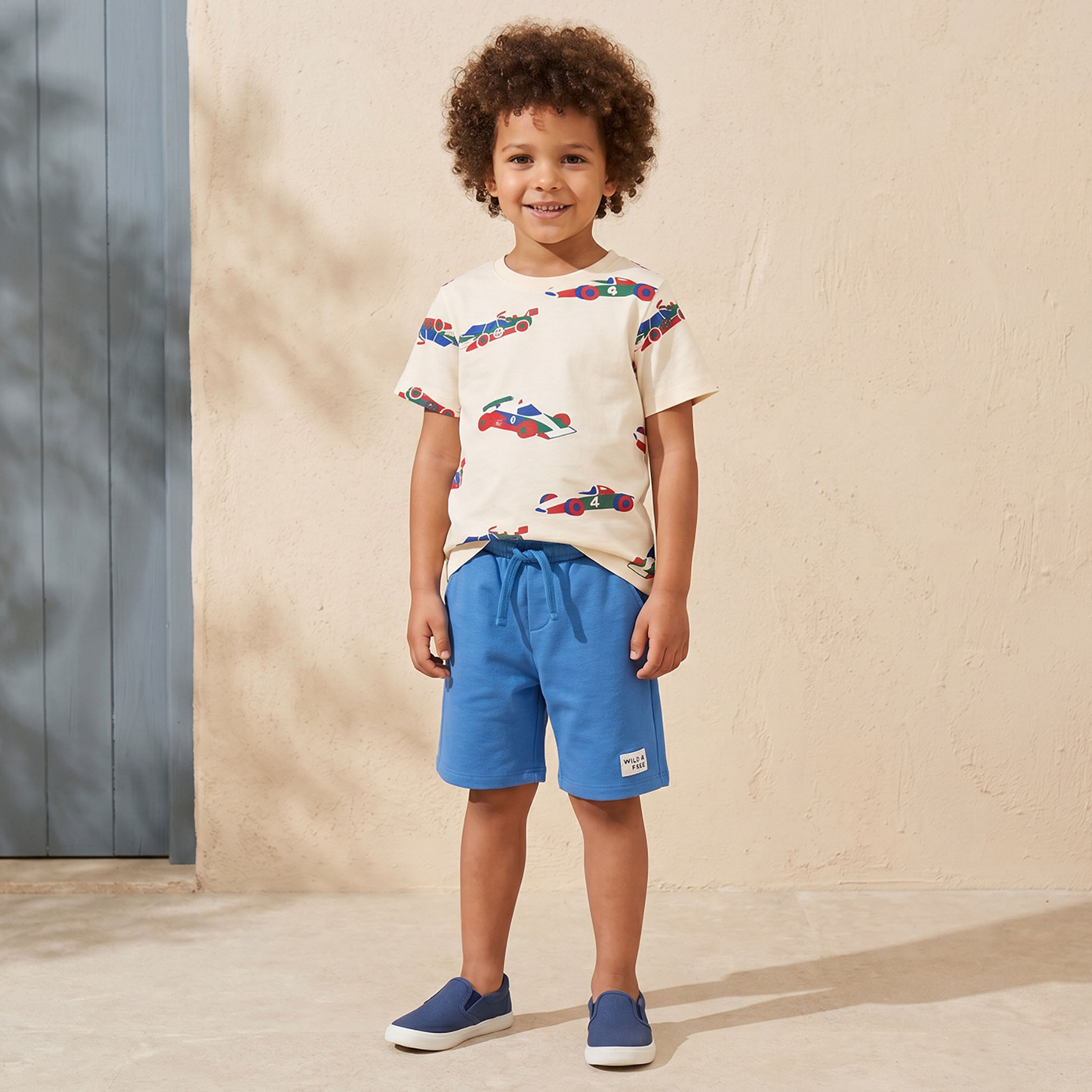 Juniors Crew Neck Short Sleeves T-shirt with Racing Car Print-boys-clothing-tshirtsandpolos-image-5