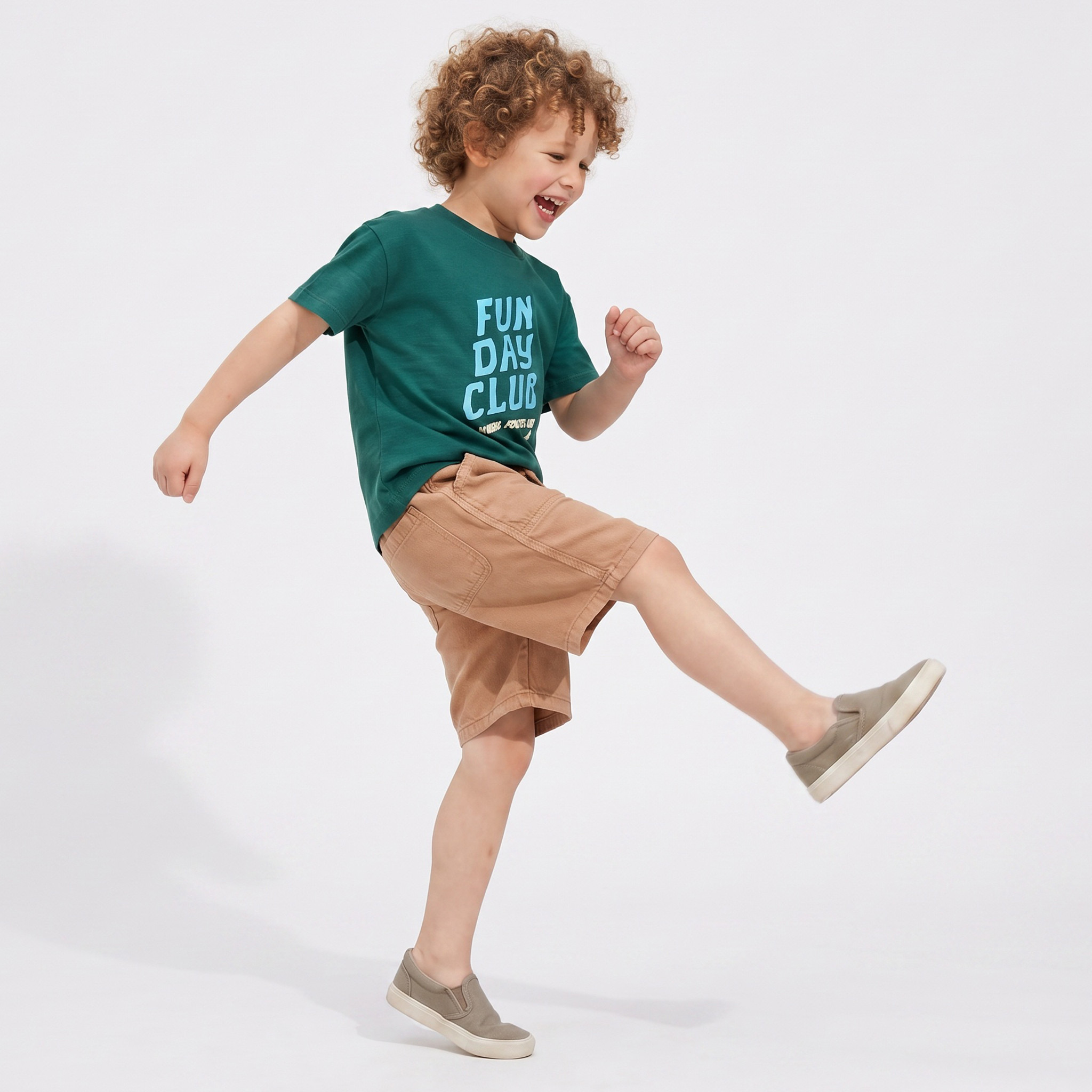 تيشيرت بياقة ضيقة وأكمام قصيرة وطبعات من جونيورز-boys-clothing-tshirtsandpolos-image-2