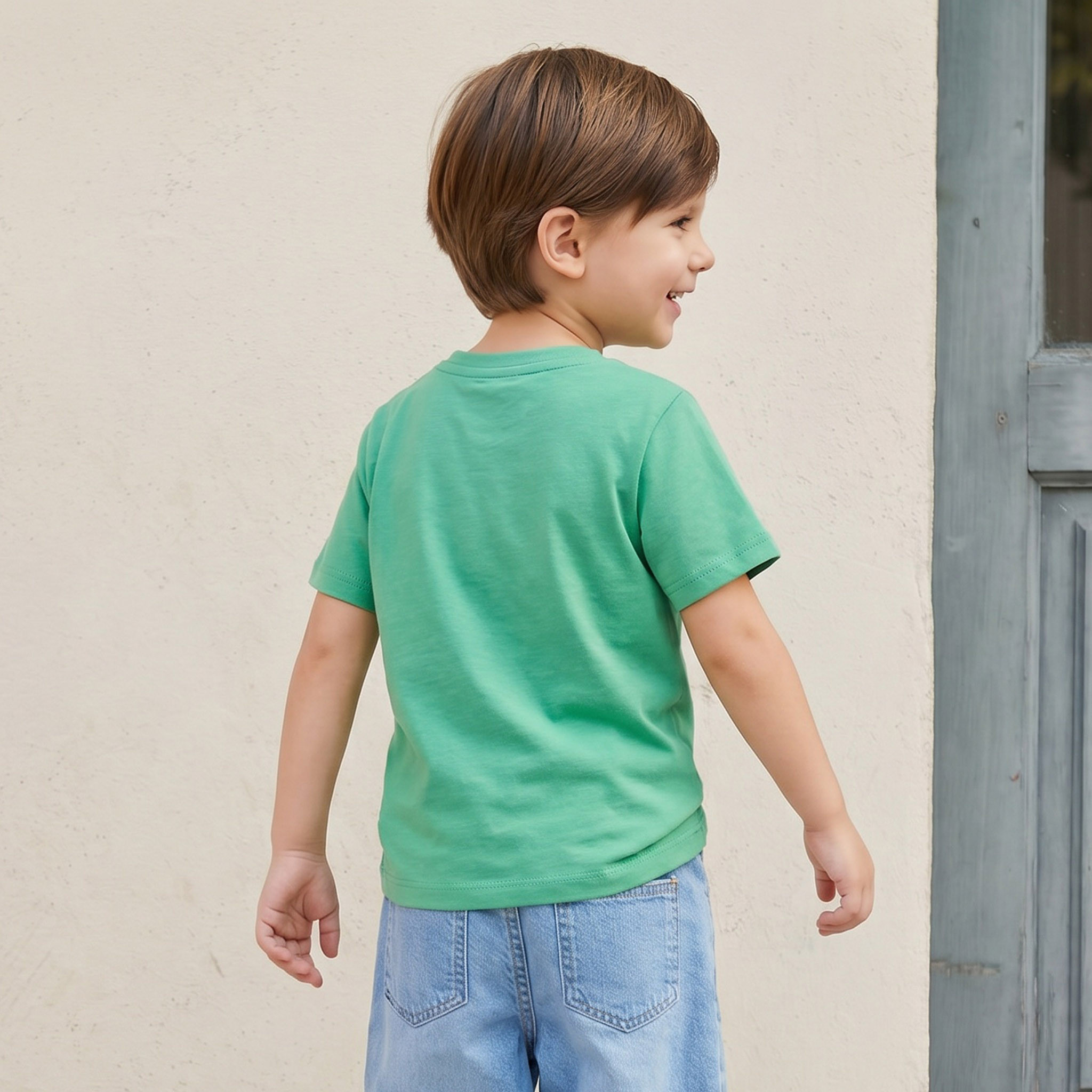 Juniors Crew Neck Short Sleeves T-shirt with Graphic Print-boys-clothing-tshirtsandpolos-image-3