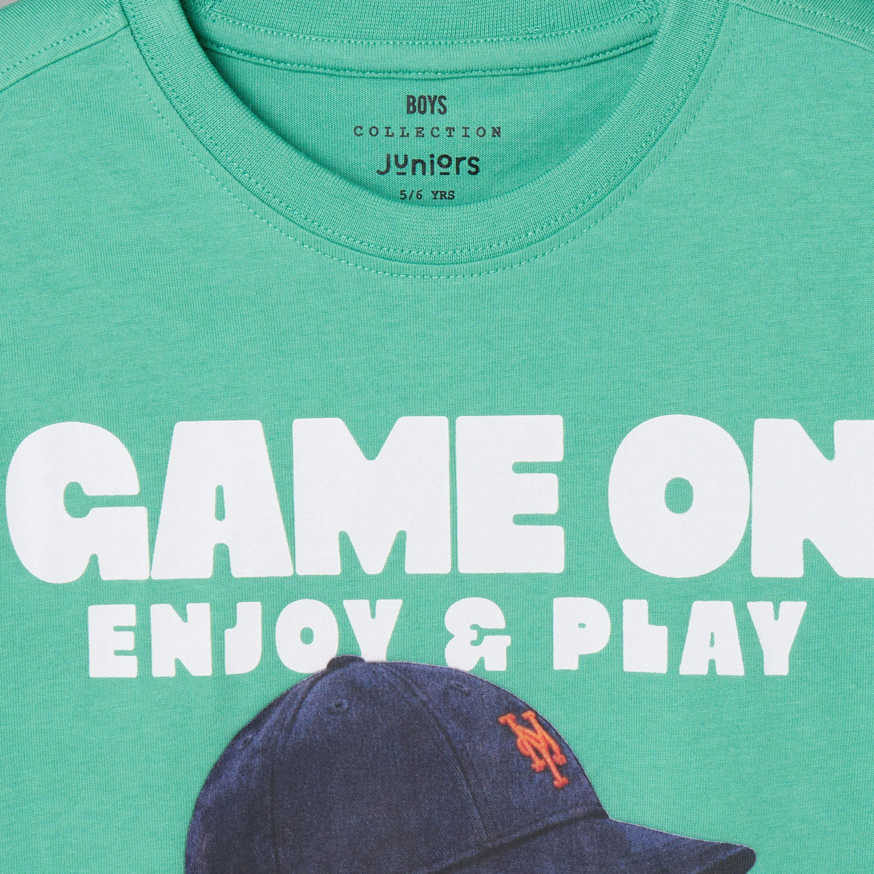 Juniors Crew Neck Short Sleeves T-shirt with Graphic Print-boys-clothing-tshirtsandpolos-image-4