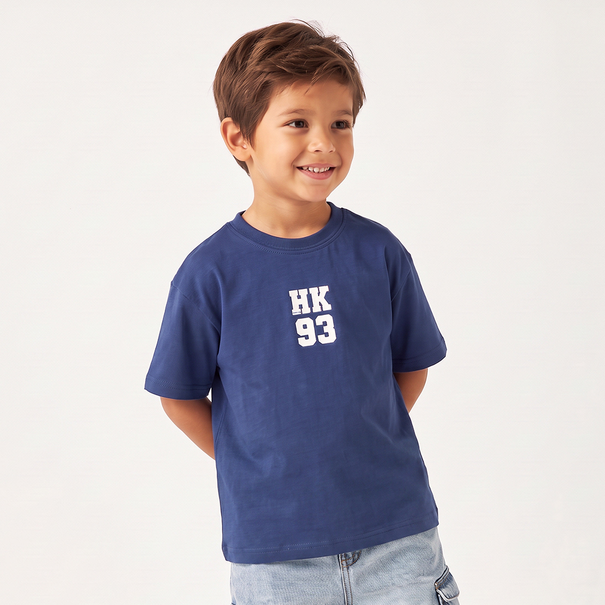 Pack of 2 Juniors Crew Neck Short Sleeves T-shirt with Assorted Print-boys-clothing-tshirtsandpolos-image-2