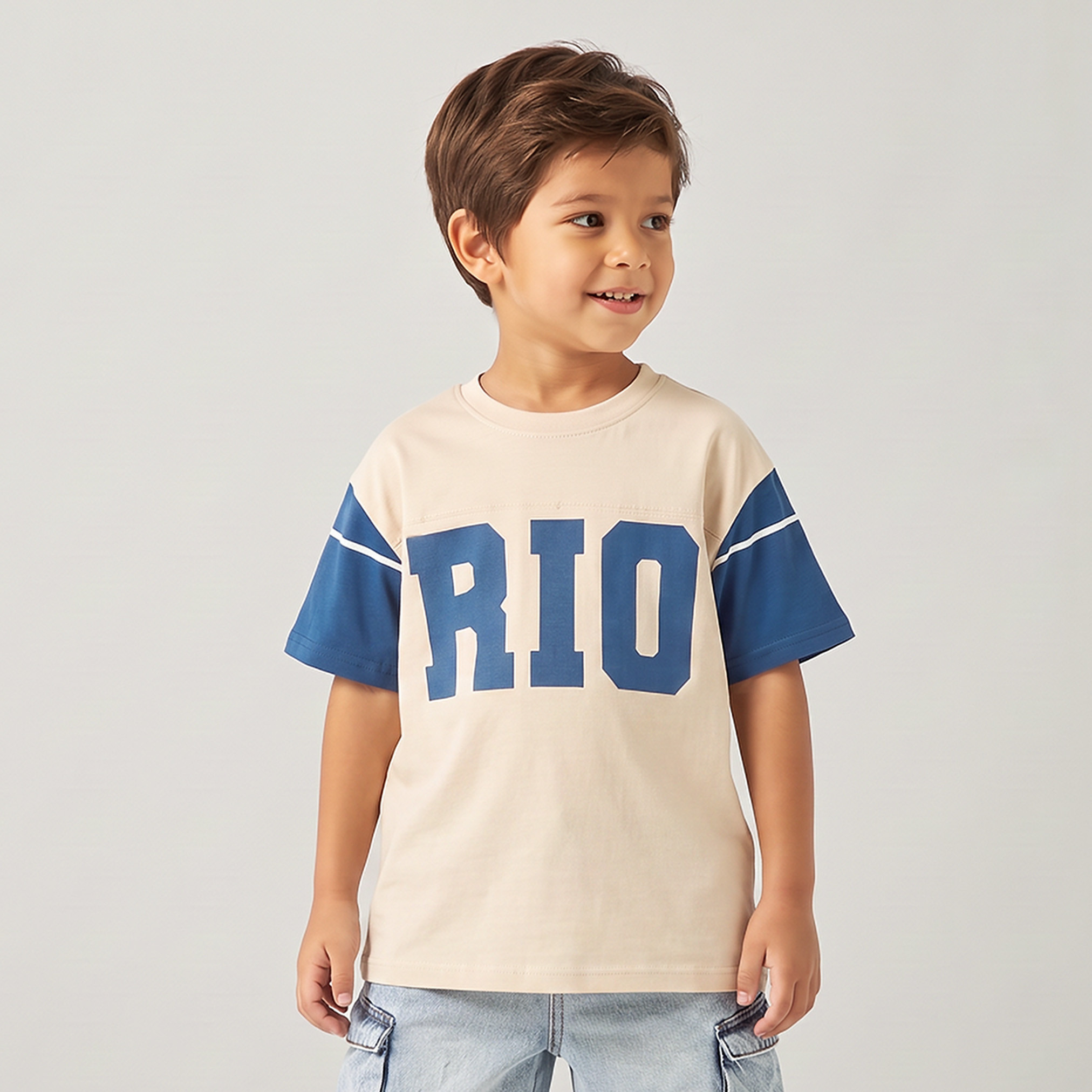 Pack of 2 Juniors Crew Neck Short Sleeves T-shirt with Assorted Print-boys-clothing-tshirtsandpolos-image-3