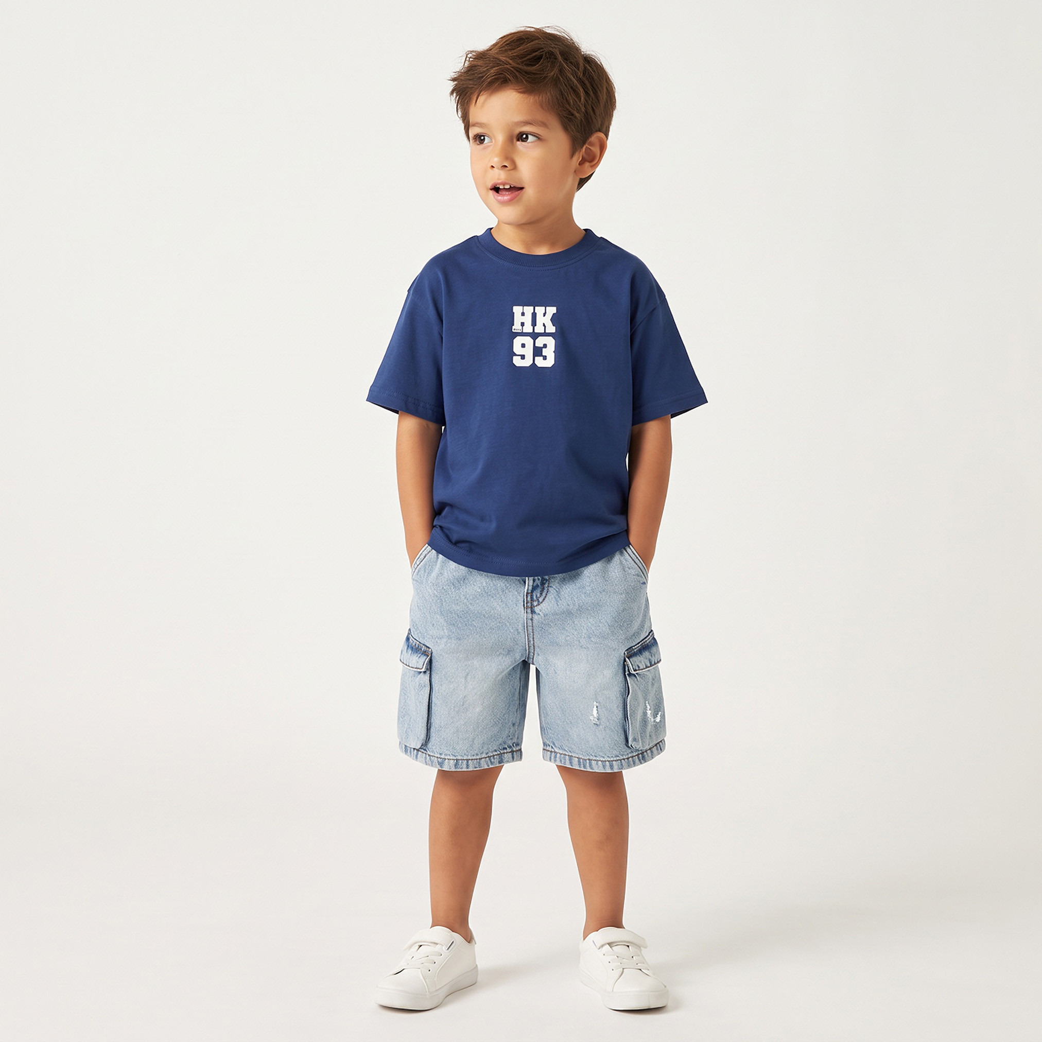 Pack of 2 Juniors Crew Neck Short Sleeves T-shirt with Assorted Print-boys-clothing-tshirtsandpolos-image-5