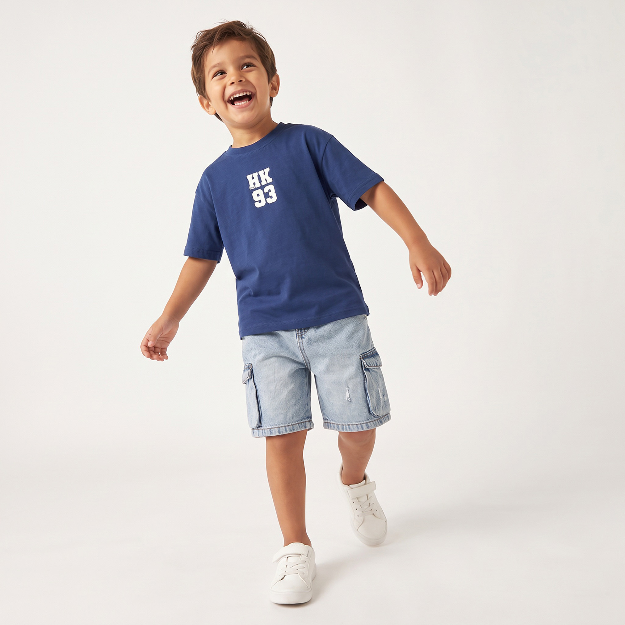 Pack of 2 Juniors Crew Neck Short Sleeves T-shirt with Assorted Print-boys-clothing-tshirtsandpolos-image-7