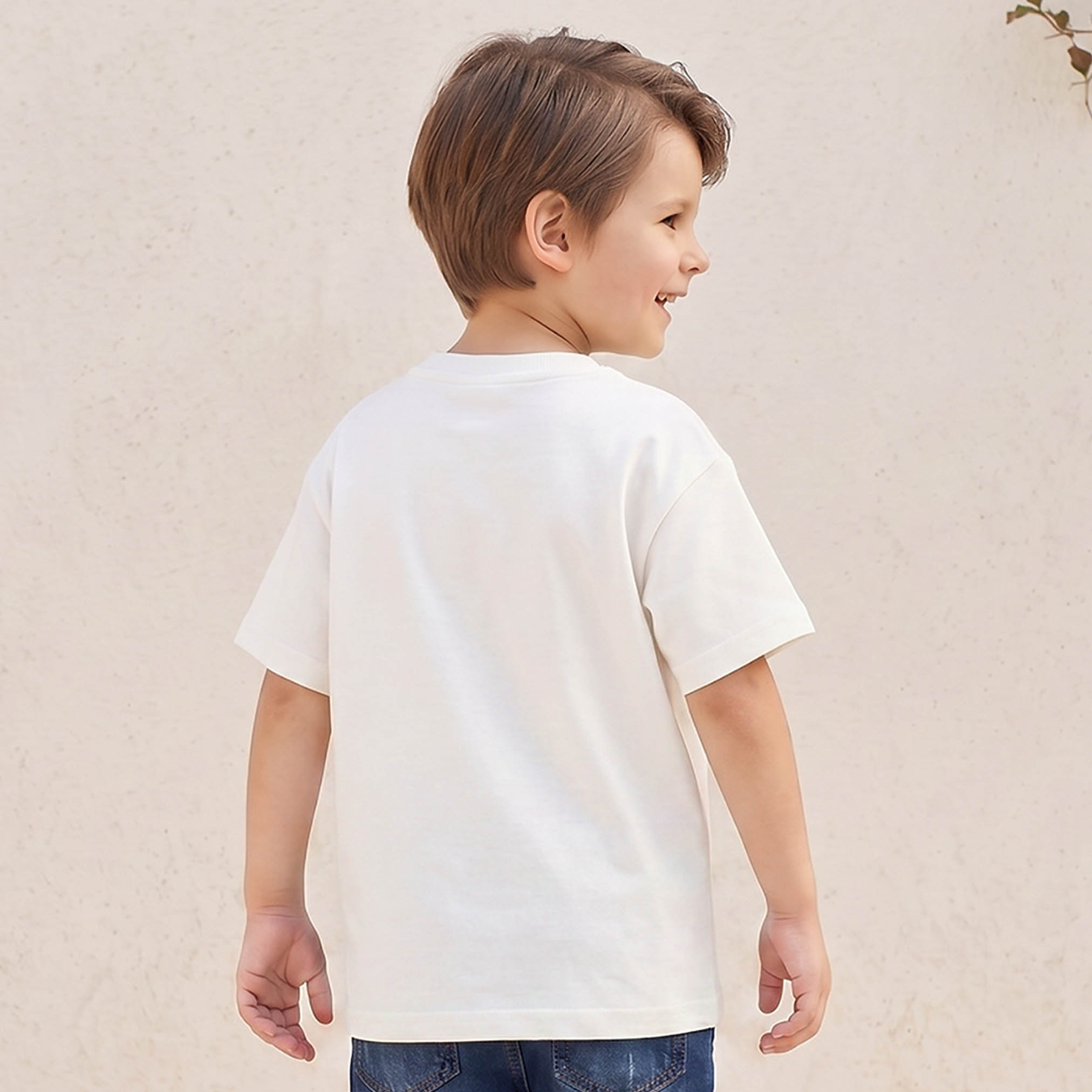 Juniors Crew Neck Short Sleeves T-shirt with Pouch Applique-boys-clothing-tshirtsandpolos-image-3