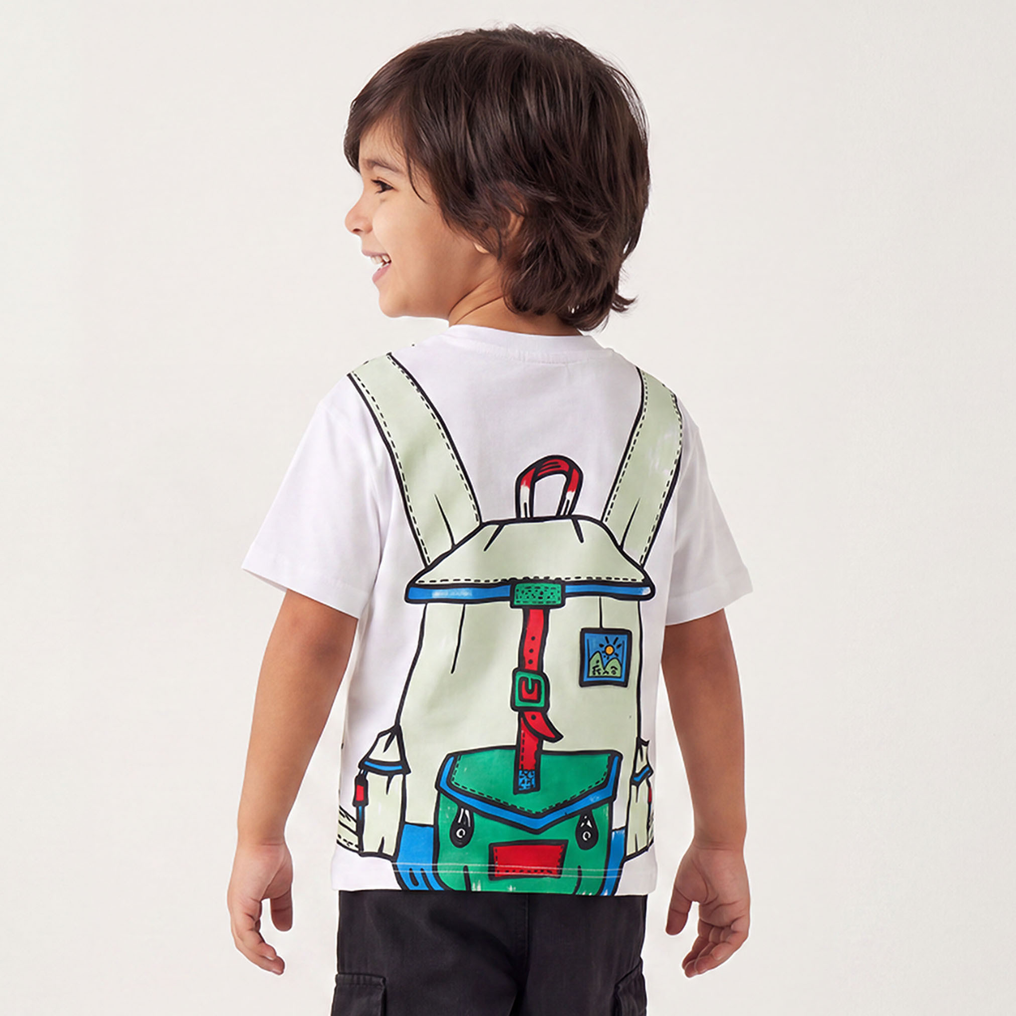 Juniors Crew Neck Short Sleeves T-shirt with Graphic Print-boys-clothing-tshirtsandpolos-image-1