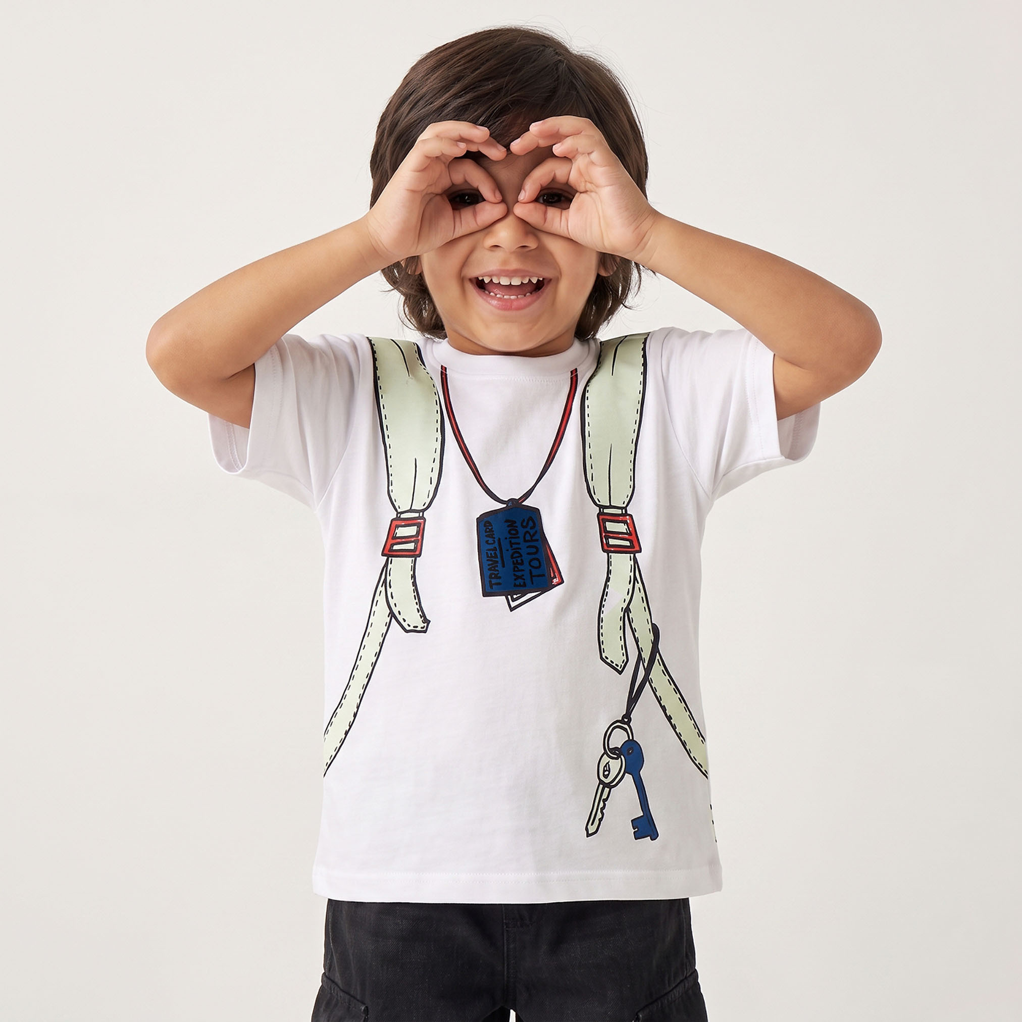 Juniors Crew Neck Short Sleeves T-shirt with Graphic Print-boys-clothing-tshirtsandpolos-image-2