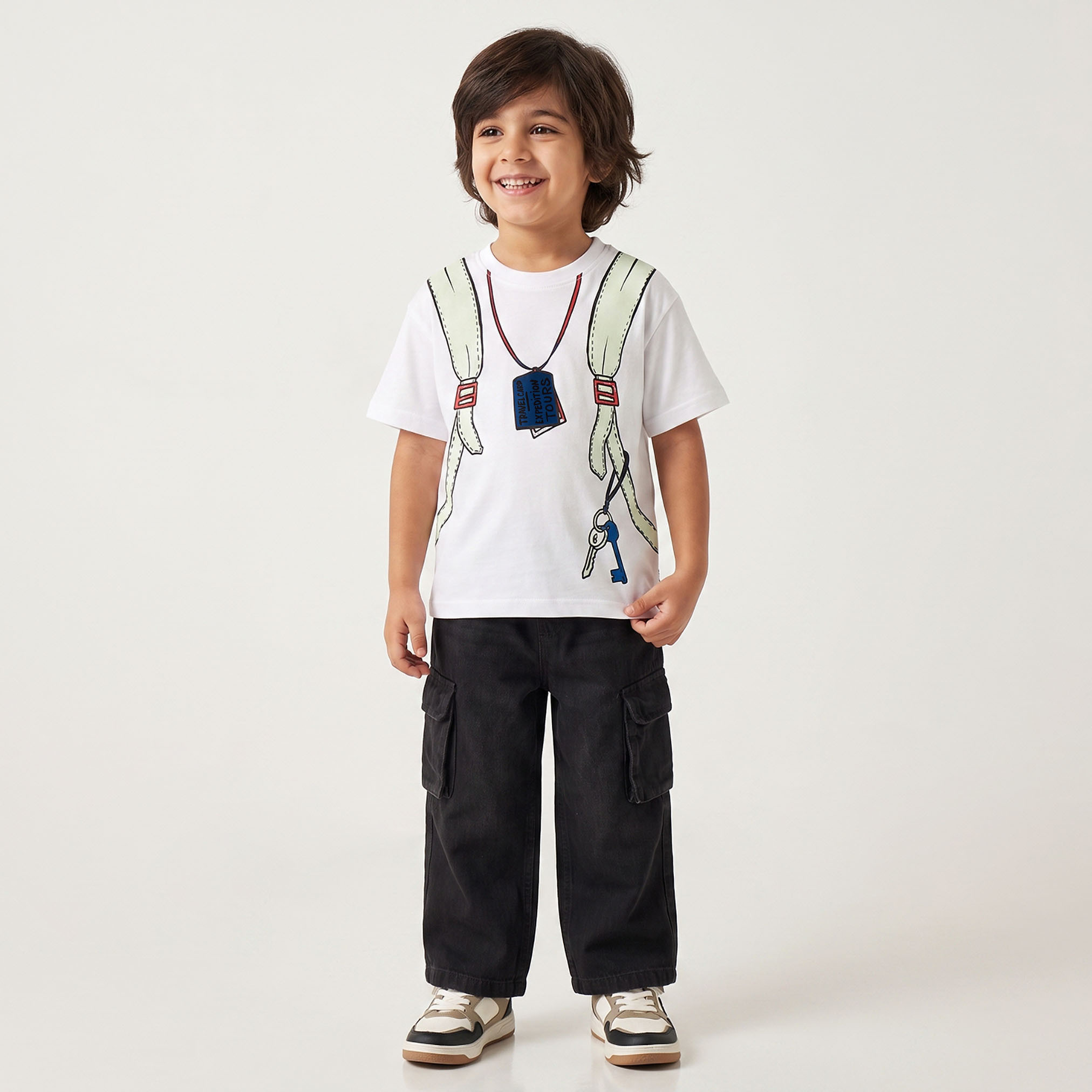 Juniors Crew Neck Short Sleeves T-shirt with Graphic Print-boys-clothing-tshirtsandpolos-image-4